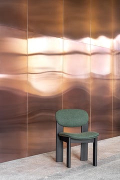 Chaise de salle à manger contemporaine Archipen avec structure en frêne en laine Kvadrat Divina par NOOM