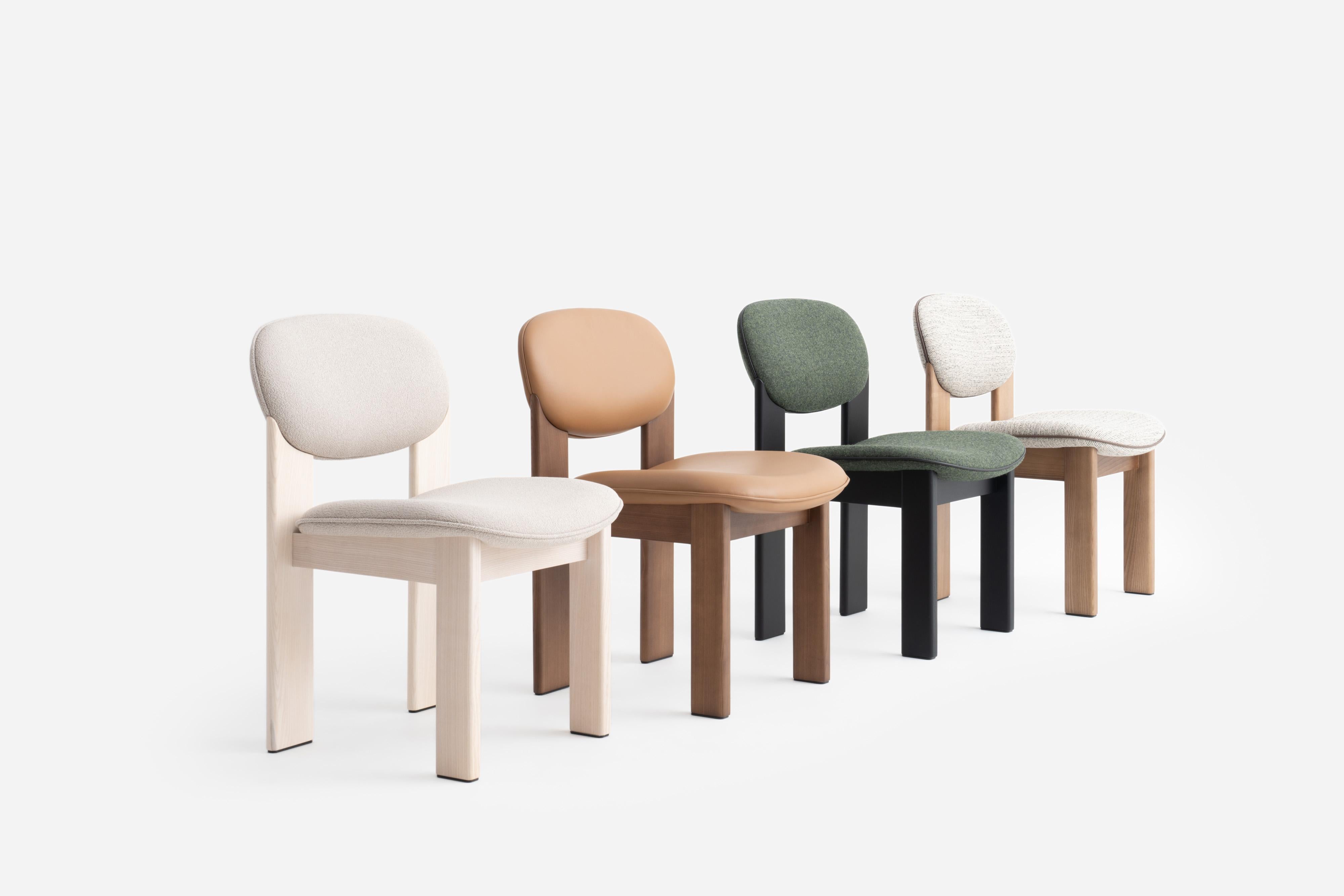 Modern Dining Archipen Chair in Kvadrat Savanna Wool by NOOM For Sale 4