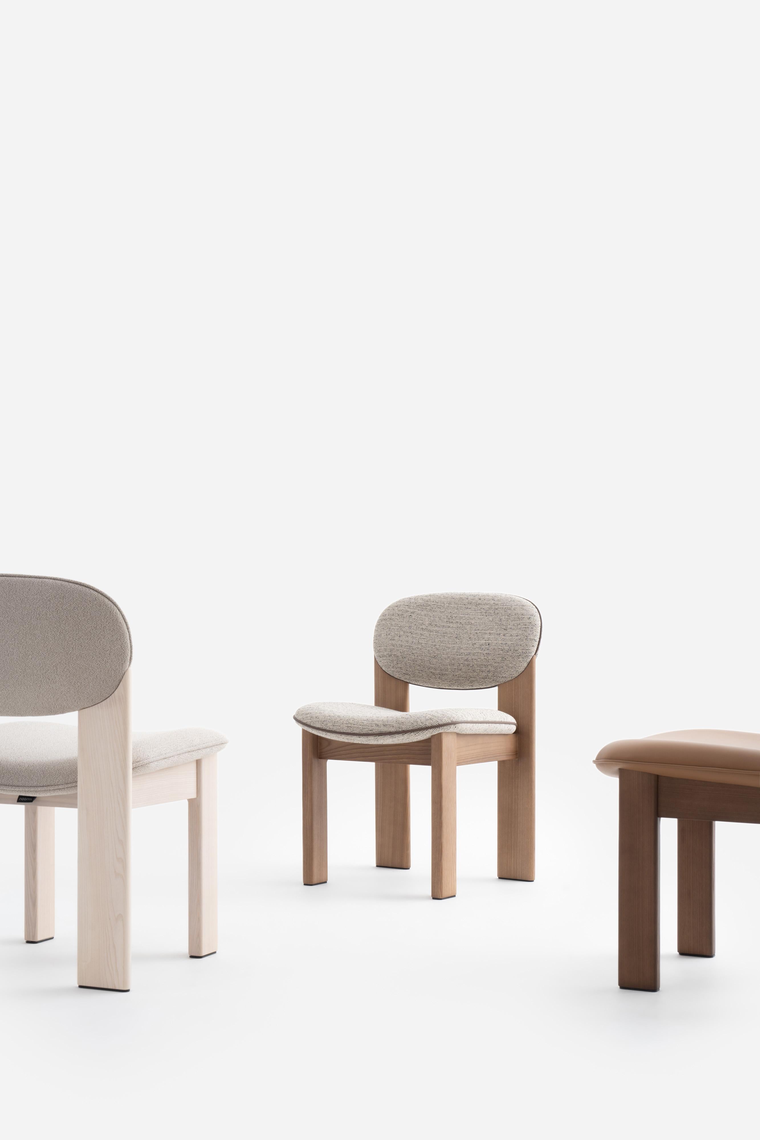 Modern Dining Archipen Chair in Kvadrat Savanna Wool by NOOM For Sale 8