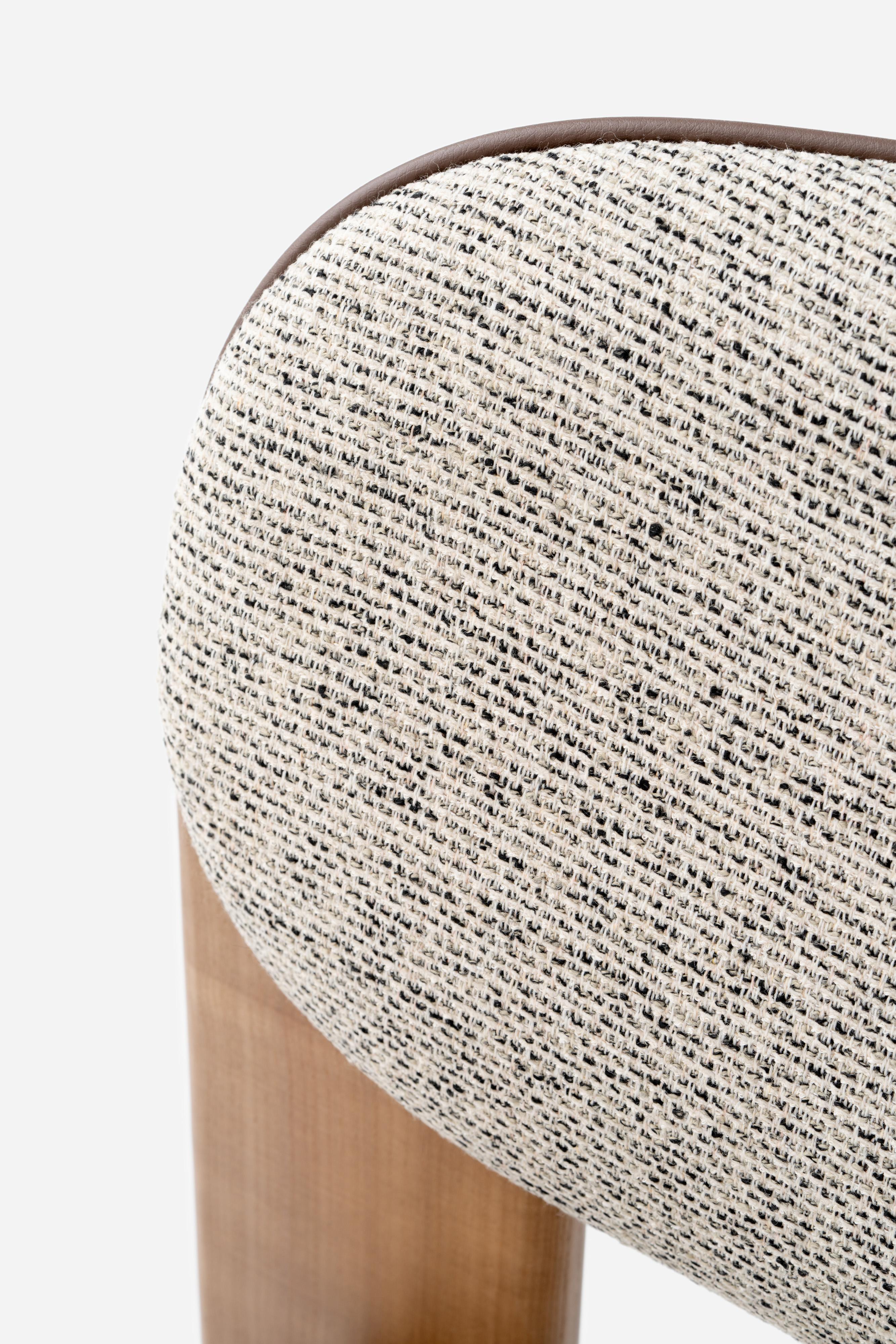 Modern Dining Archipen Chair in Kvadrat Savanna Wool by NOOM For Sale 11