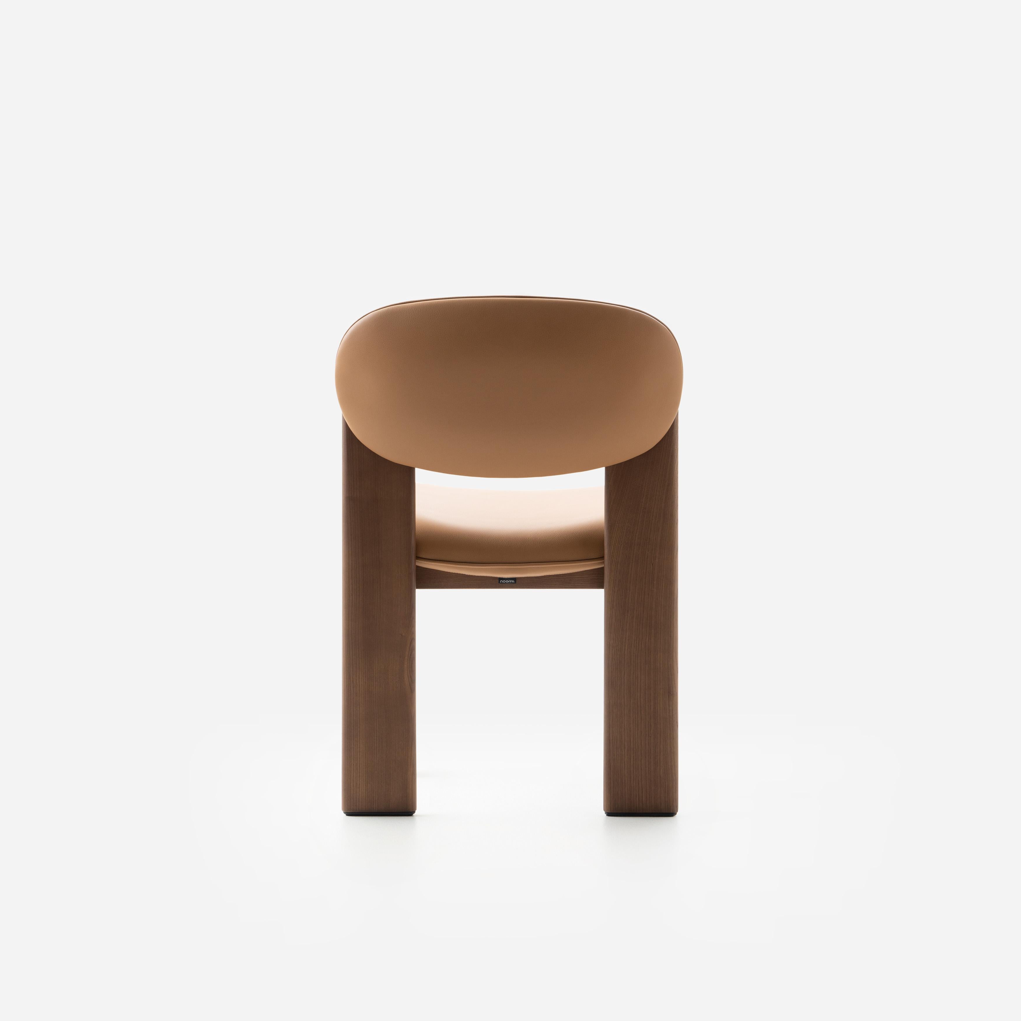 Modern Dining Archipen Chair in Natural Leather 