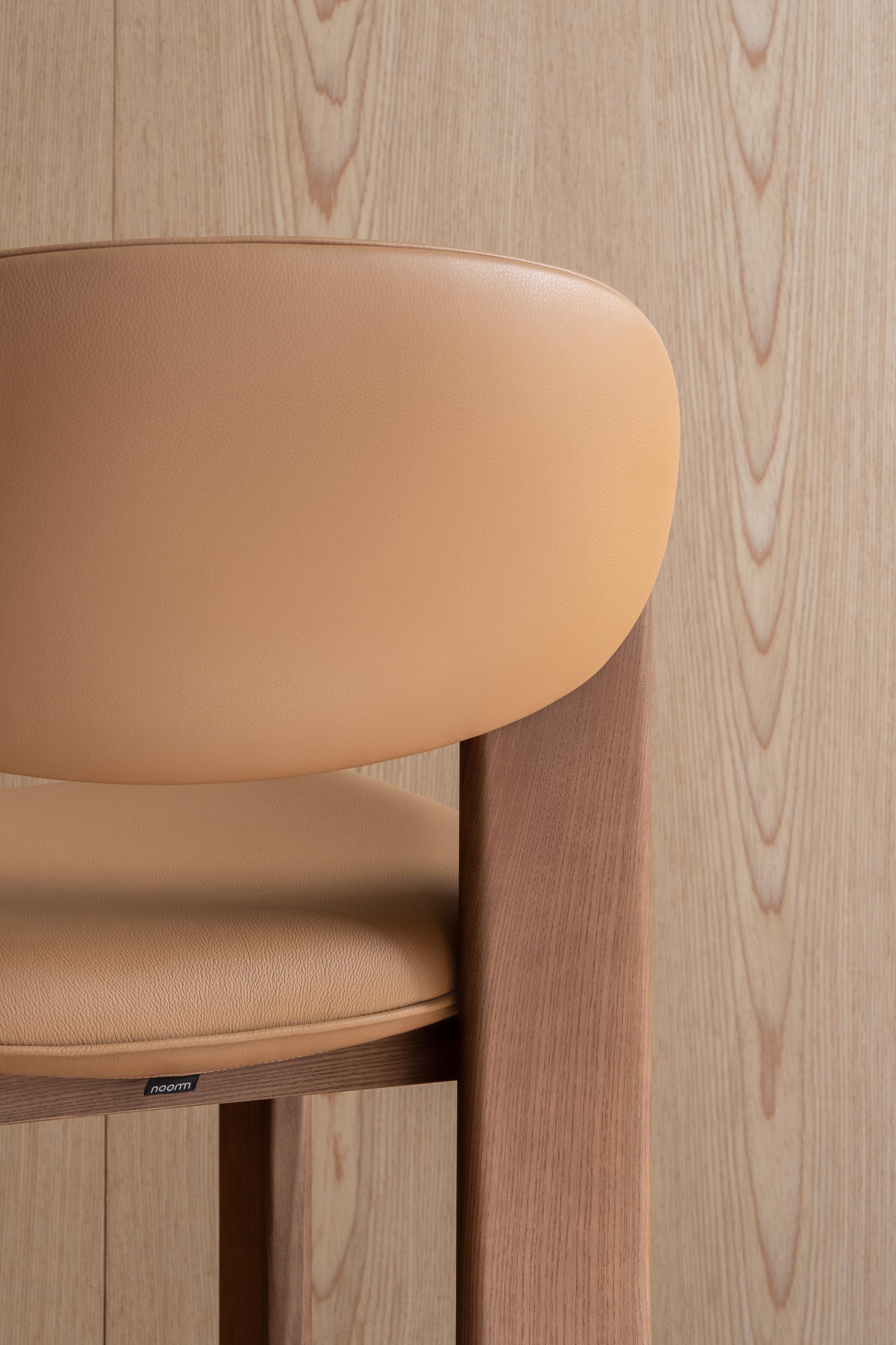 XXIe siècle et contemporain Chaise de salle à manger moderne Archipen en tissu bouclé Baloo par NOOM en vente