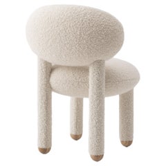 Modern Dining Chair Flock CS1 in Dedar Nimbus Boucle Fabric by Noom