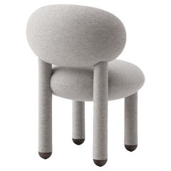 Modern Dining Chair Flock CS1 in Wool Fabric by Noom