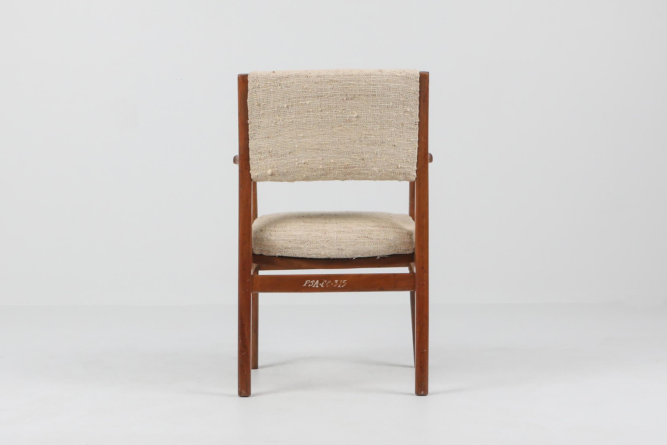 Linen Modern Dining Chair For Sale