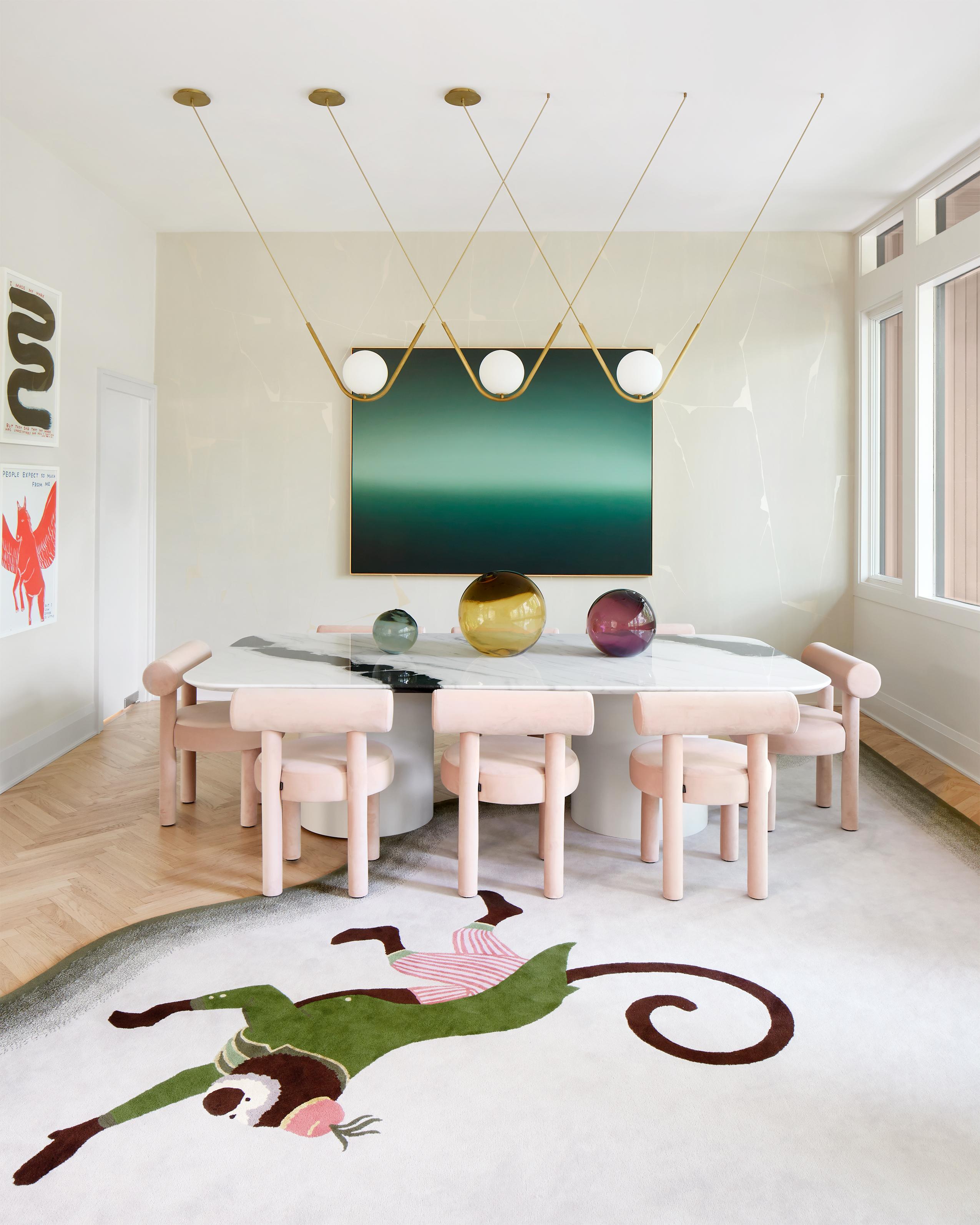 Silla de comedor moderna Gropius CS1 en tejido de lana by Noom Moderno en venta