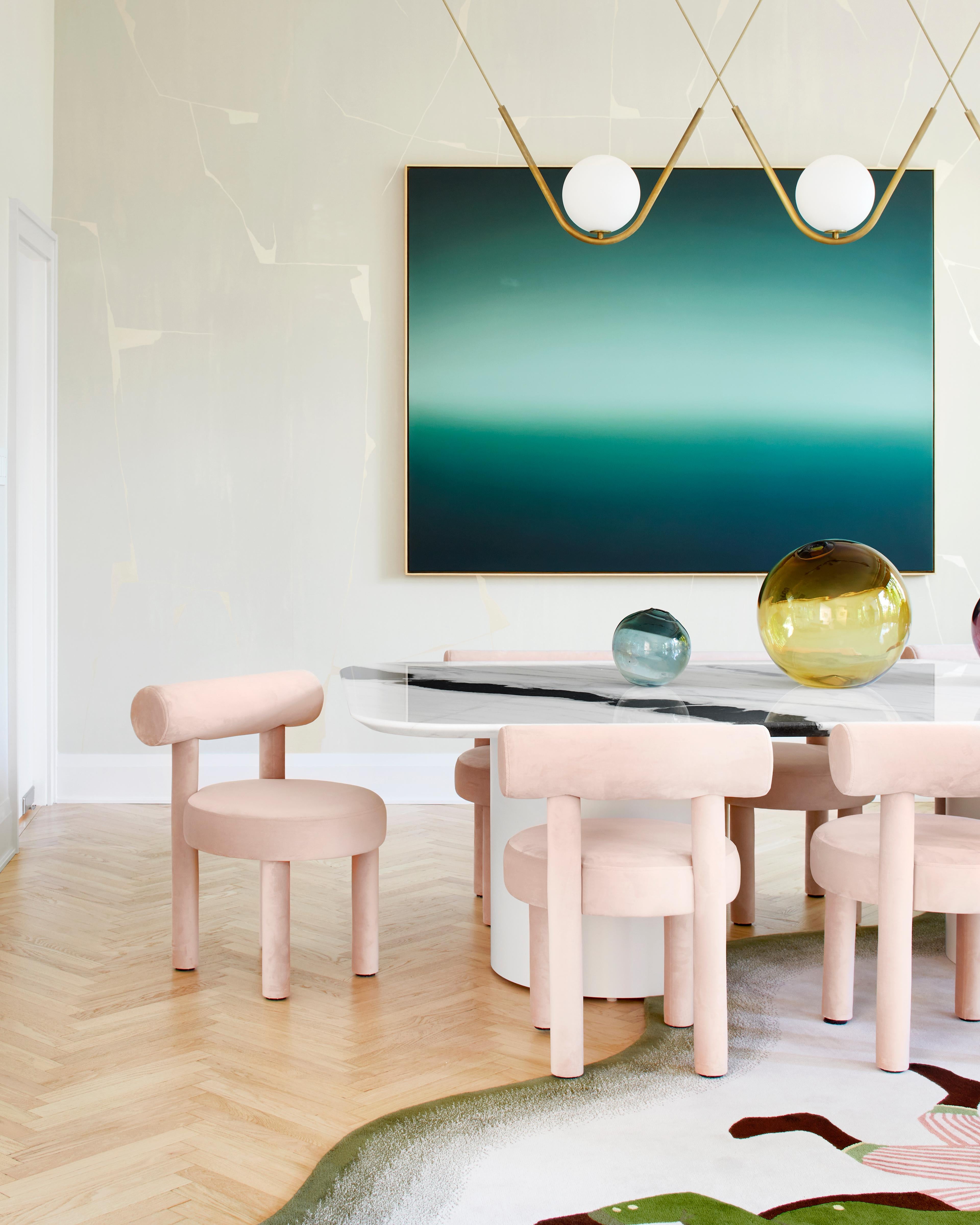Silla de comedor moderna Gropius CS1 en tejido de lana by Noom Ucraniano en venta