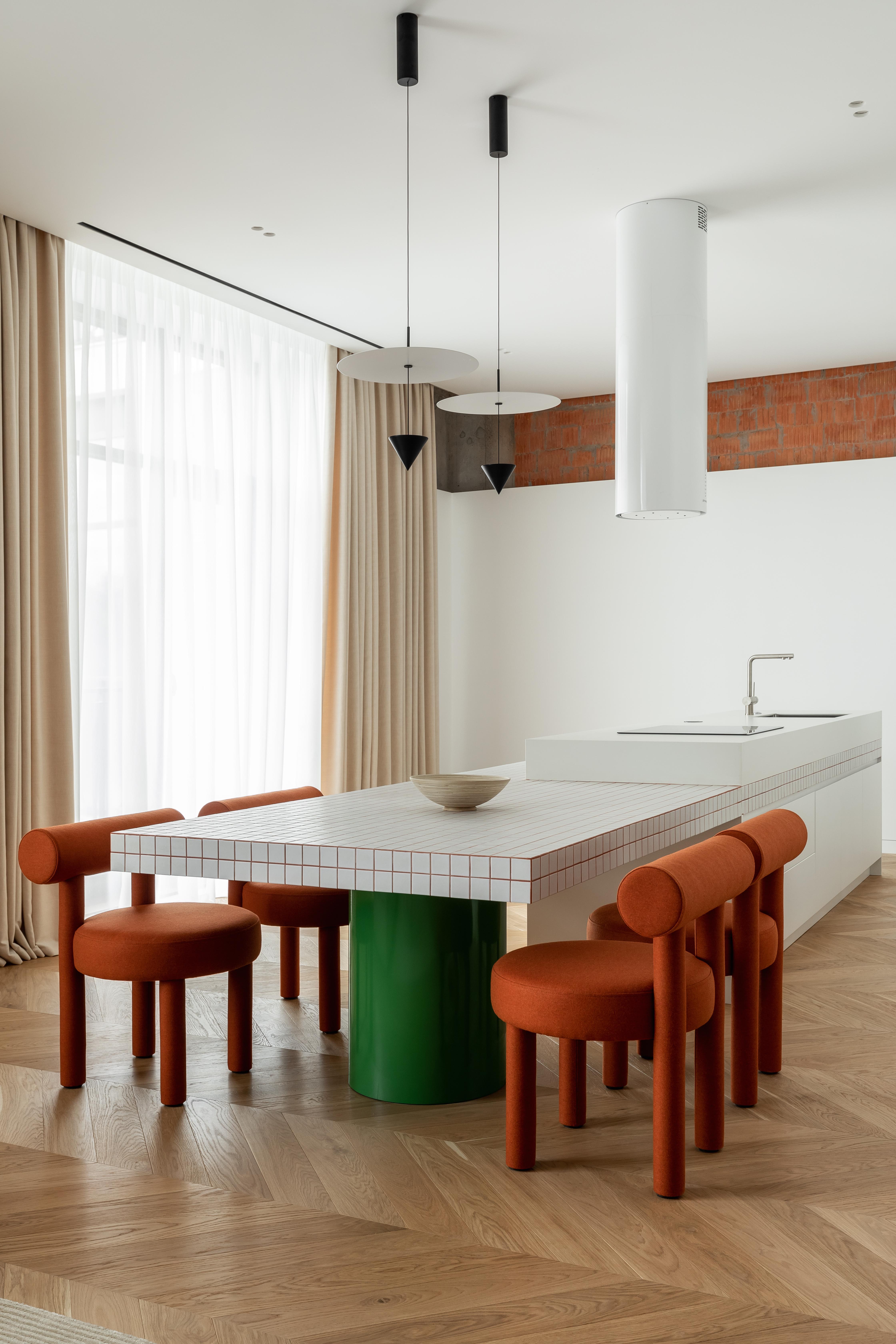 Silla de comedor moderna Gropius CS1 en tejido de lana by Noom en venta 1