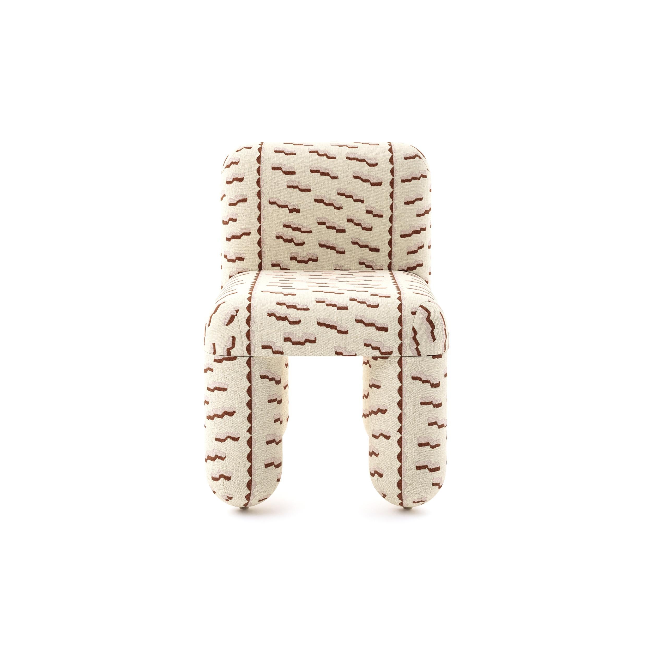 HELLO chair, crafted with meticulous attention to detail, boasts a visually striking and emotionally appealing design. Its round organic shapes exude playfulness yet sophistication, while the deep and comfortable seat and backrest provide
