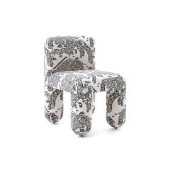 Accent Hello Dining Chair with Flexible Back in Dedar Tiger Mountain 002 by NOOM