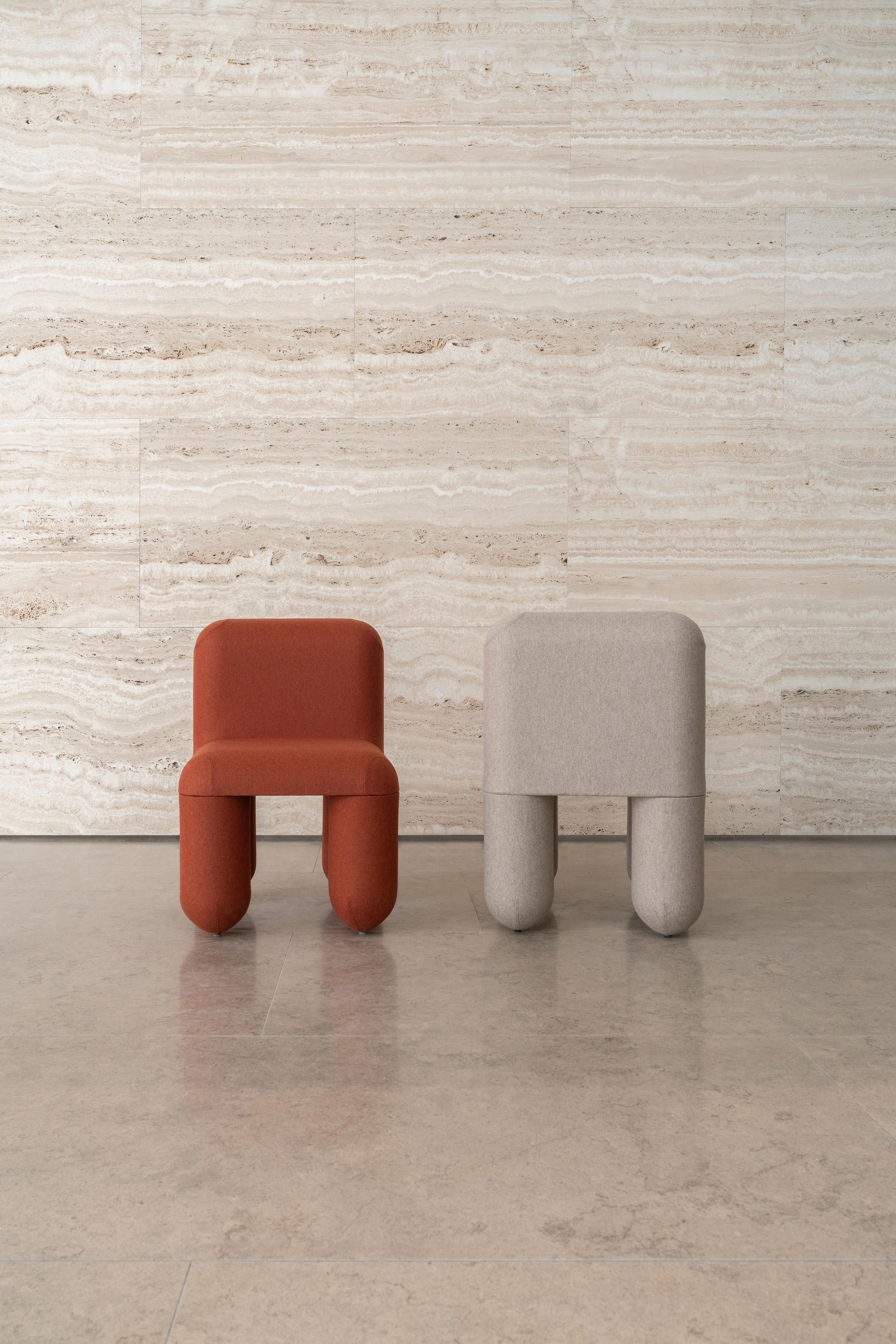 Sedia da pranzo moderna Hello in vari tessuti e colori di NOOM in vendita 5