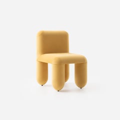 Accent Dining Chair Hello with Flexible Back in Water Repellent Velvet by Noom