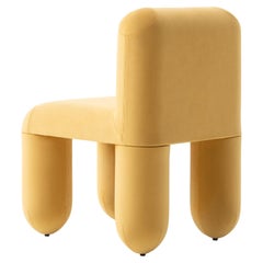 Silla de comedor moderna Hello en varias telas y colores by Noom