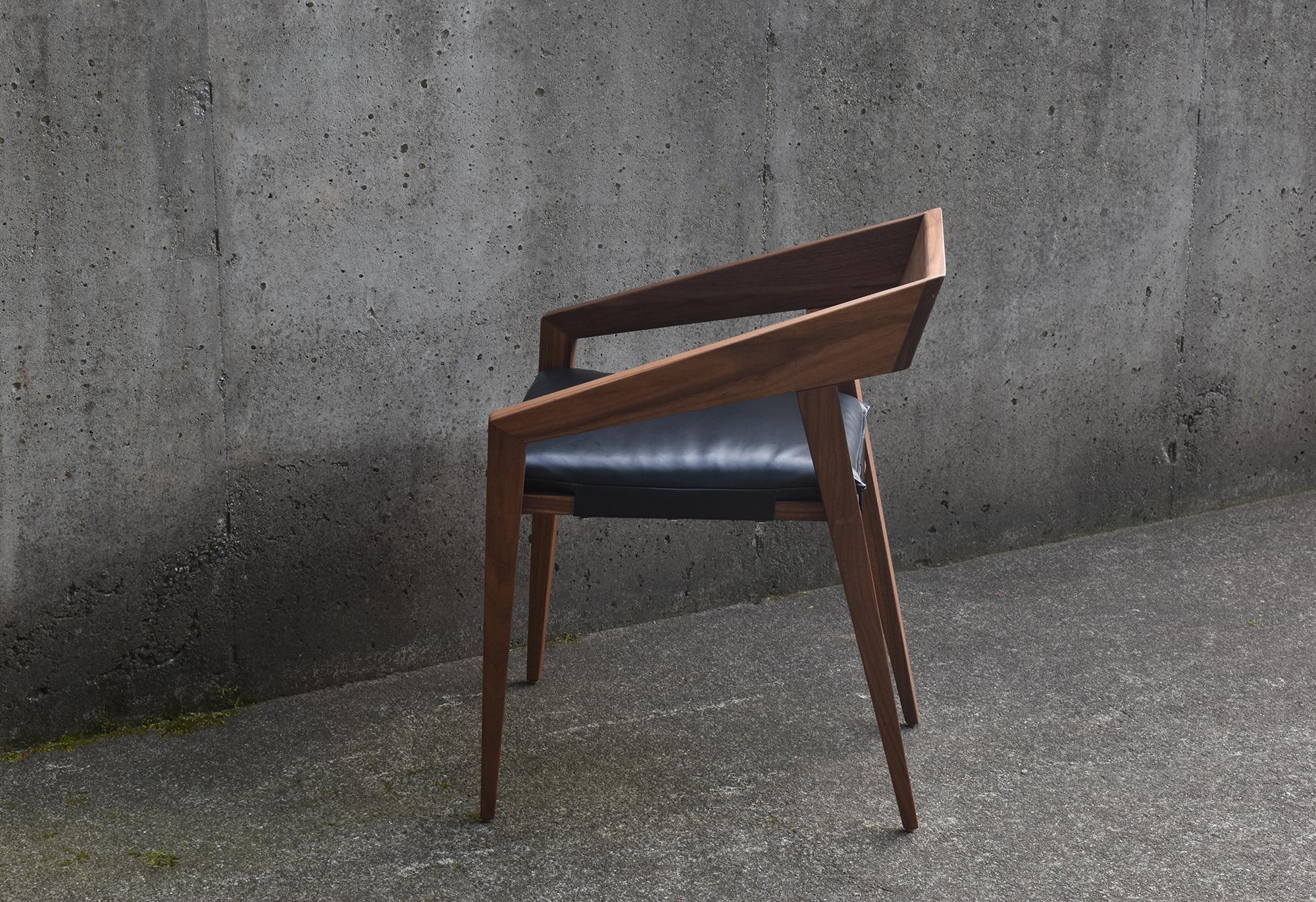 American Modern Dining Chair, Osteria Armchair by MarCo Bogazzi For Sale