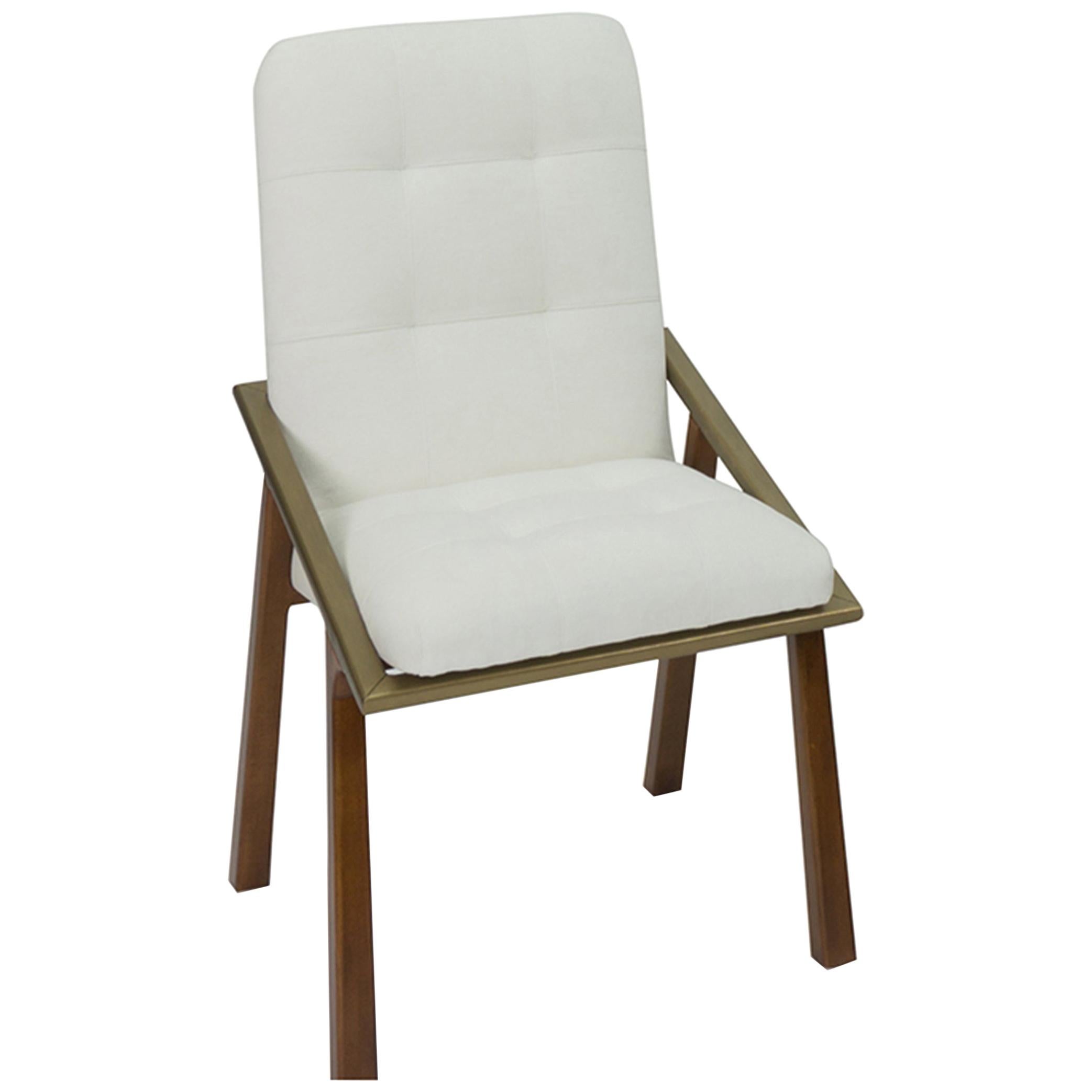 Modern Dining Chair with Tufted Back 'Customizable'