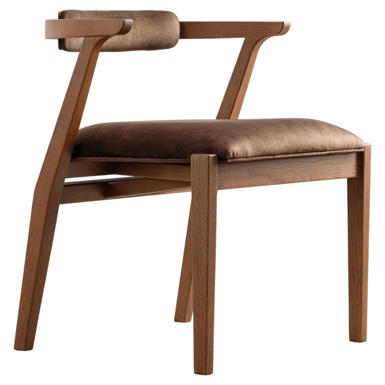 Sedie da sala da pranzo moderne in legno massiccio e materiale