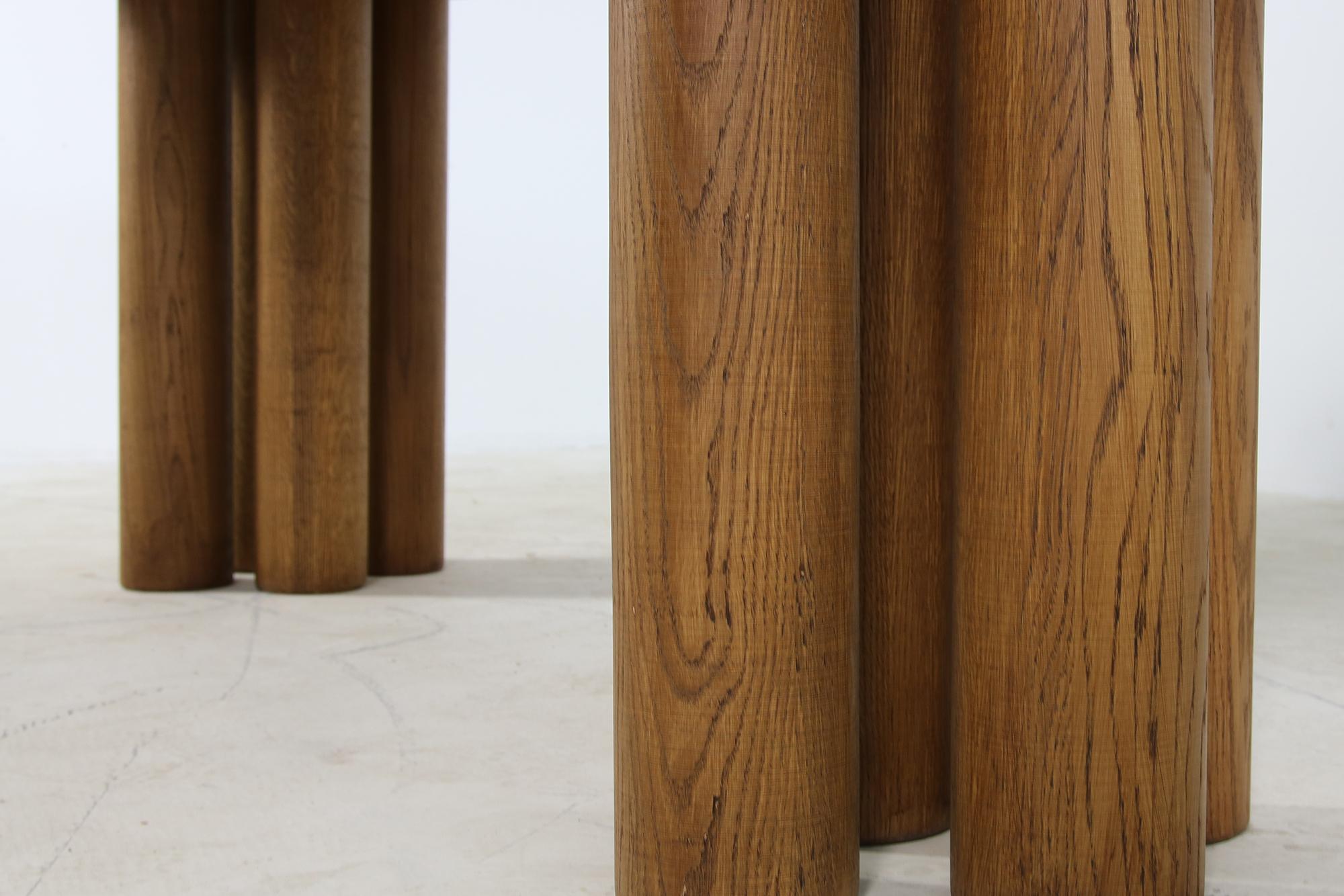 Modern Dining Room Oval Table Solid Oak, Contemporary Nathan Lindberg Pedestal 3