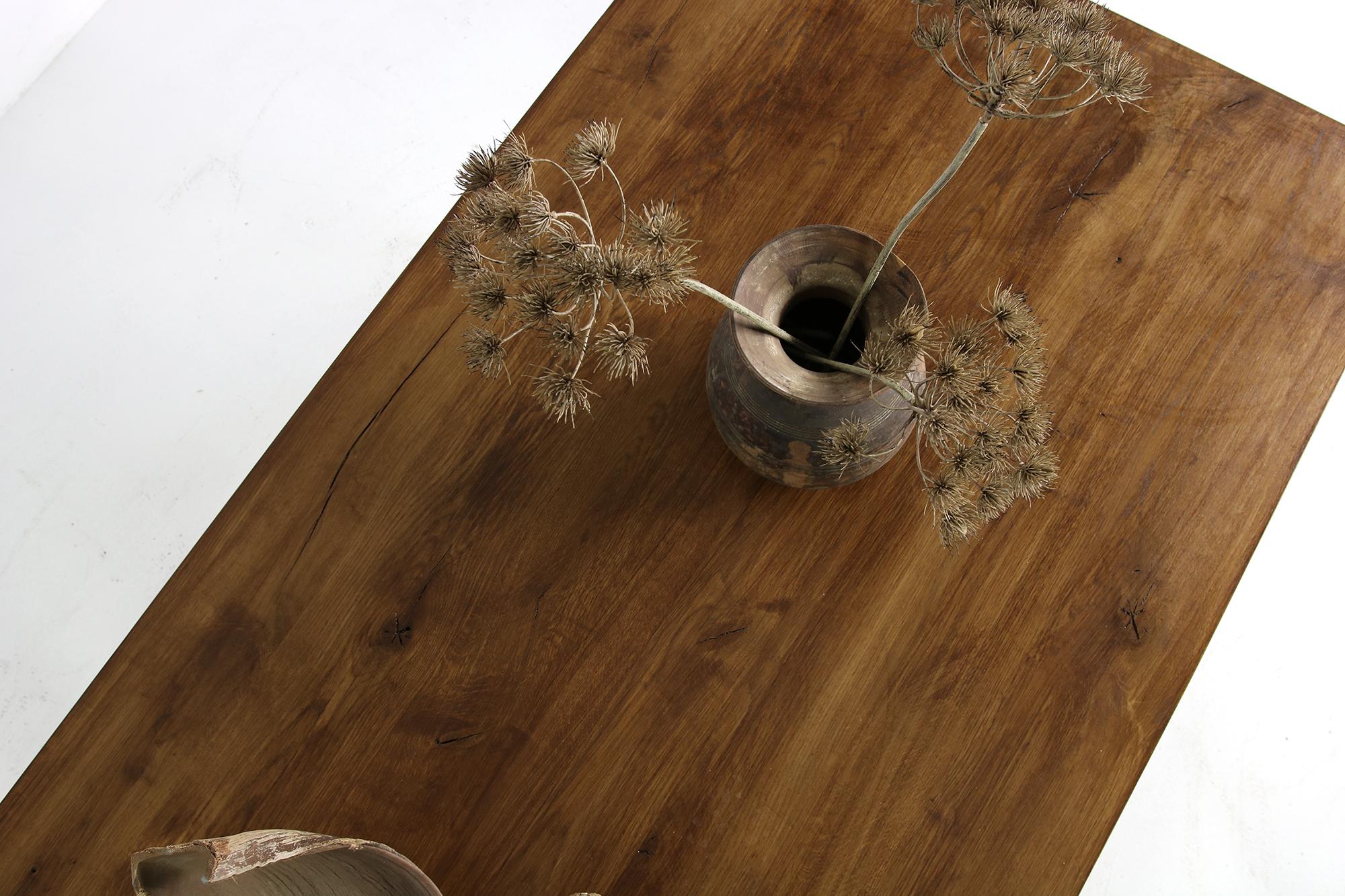 Modern Dining Room Table Solid Oak, Contemporary Nathan Lindberg Pedestal D 5