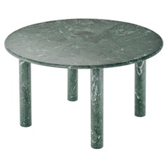 Tavolo da pranzo contemporaneo rotondo 'Paul' di NOOM, marmo verde