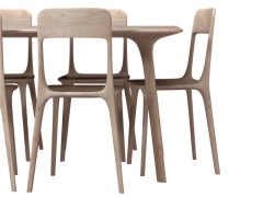 Skandinavische Modernität Esstisch und Stühle Set