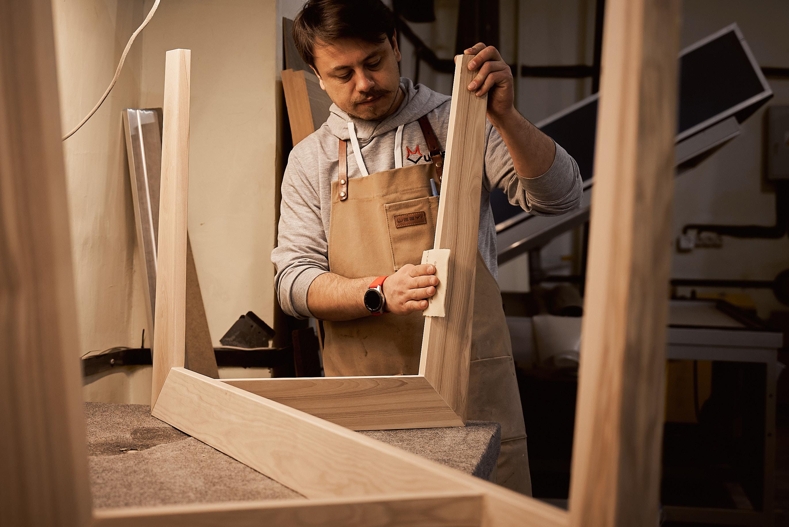 Table de salle à manger moderne en bois massif naturel + modèle 3D Neuf - En vente à Burlăceni, Cahul District