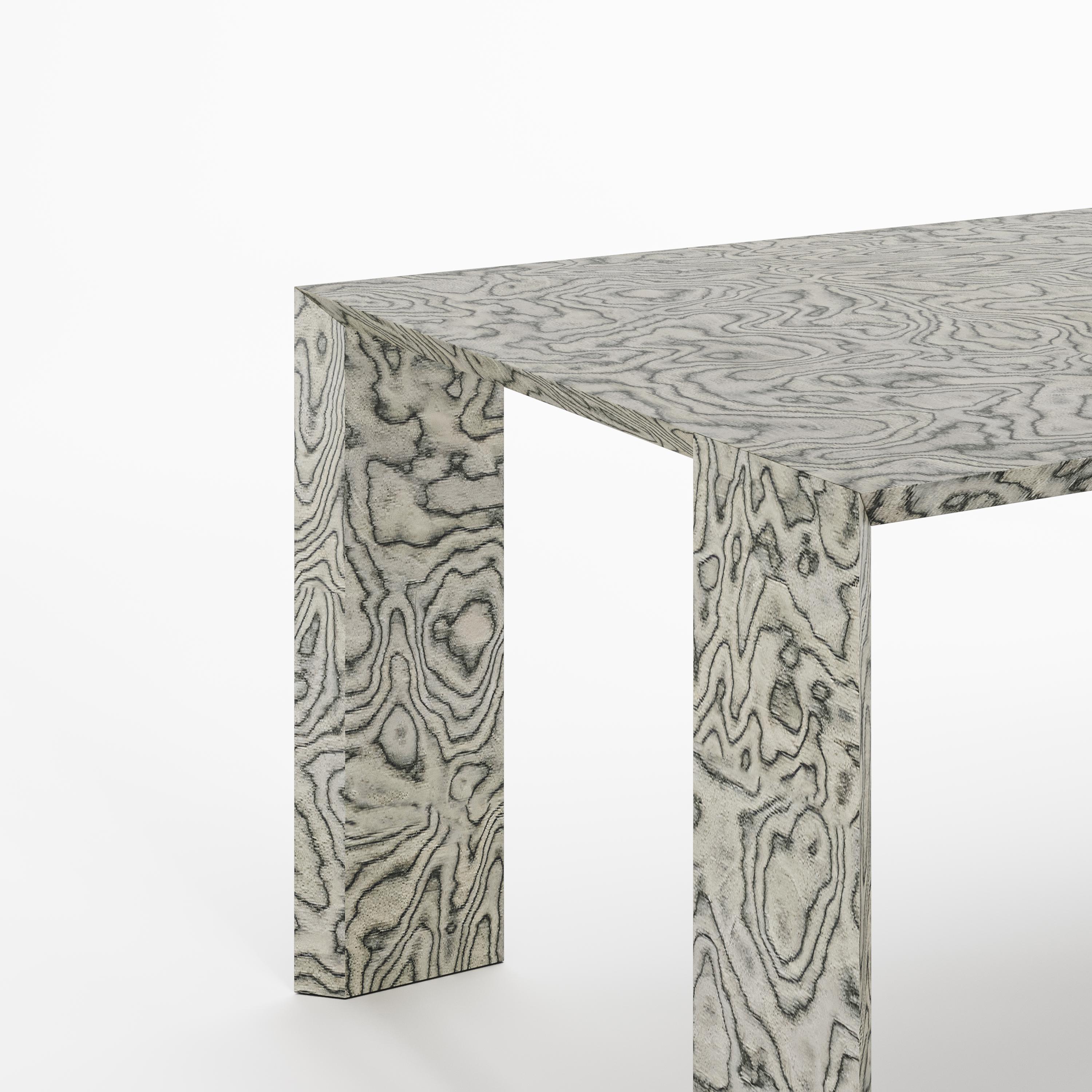 Ukrainian Modern Dining Table 'Ispolin' in finishing ALPI Ettore Sottsass by Palo Nero For Sale