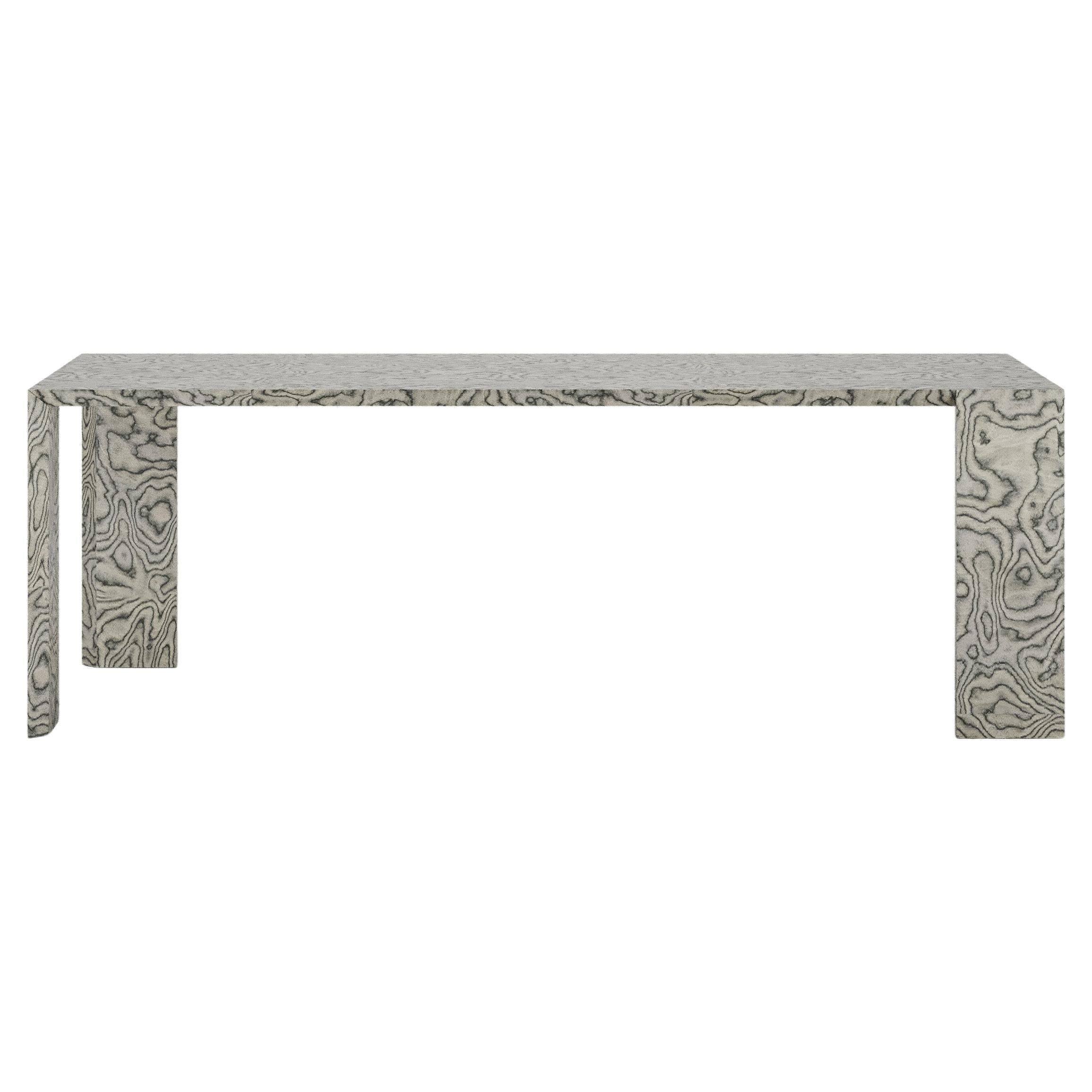 Modern Dining Table 
Ispolin
 in finishing ALPI Ettore Sottsass by Palo Nero For Sale