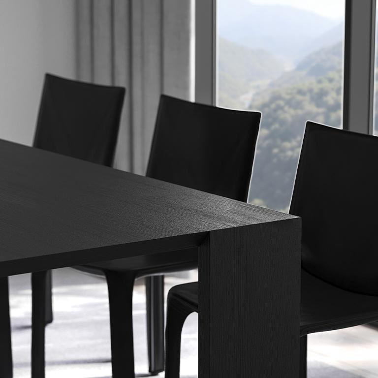 XXIe siècle et contemporain Table de salle à manger moderne Ispolin en bois par Palo Nero en vente