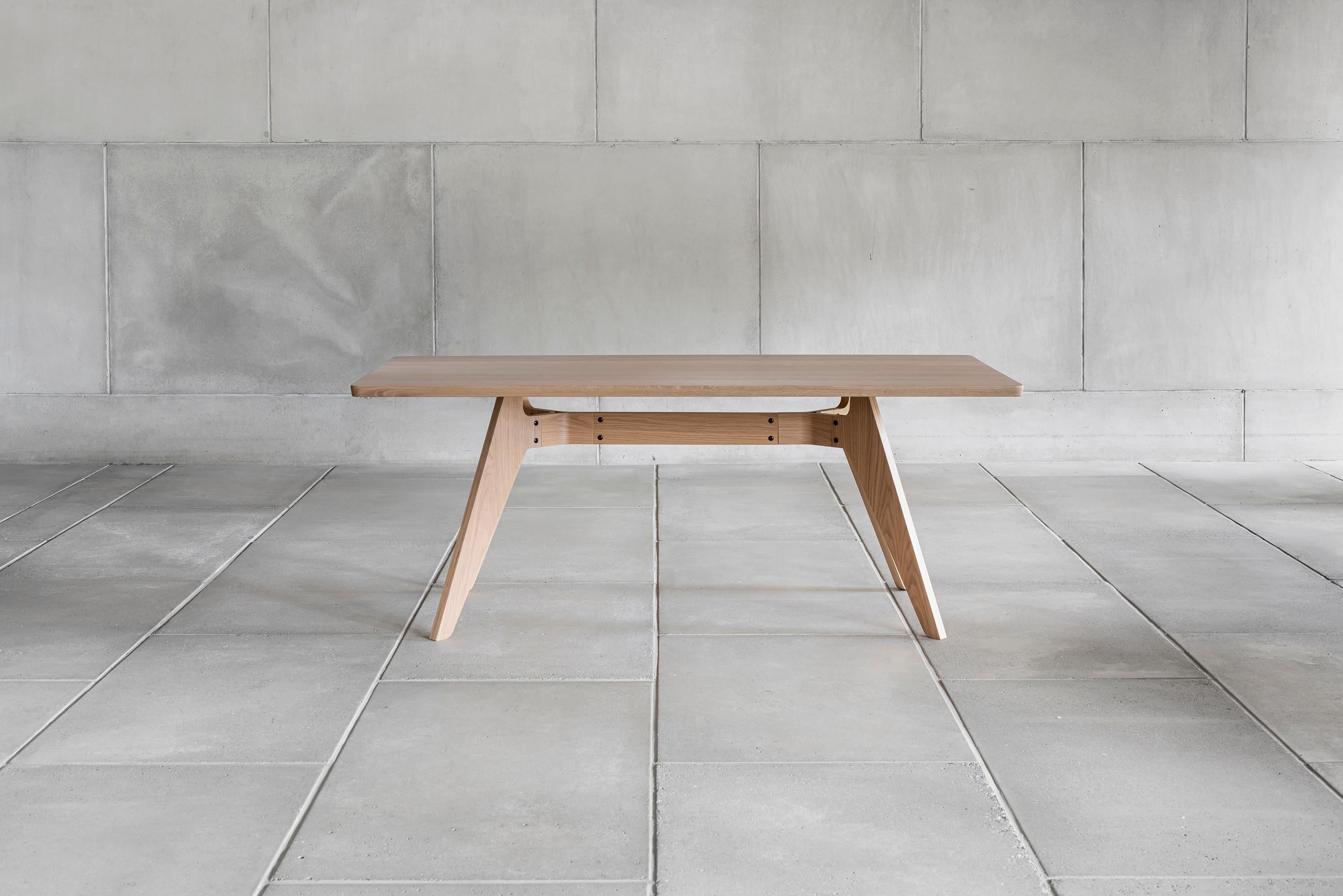 Scandinavian Modern Modern Dining Table 'Lavitta' by Poiat, 180 cm, Dark Oak  For Sale