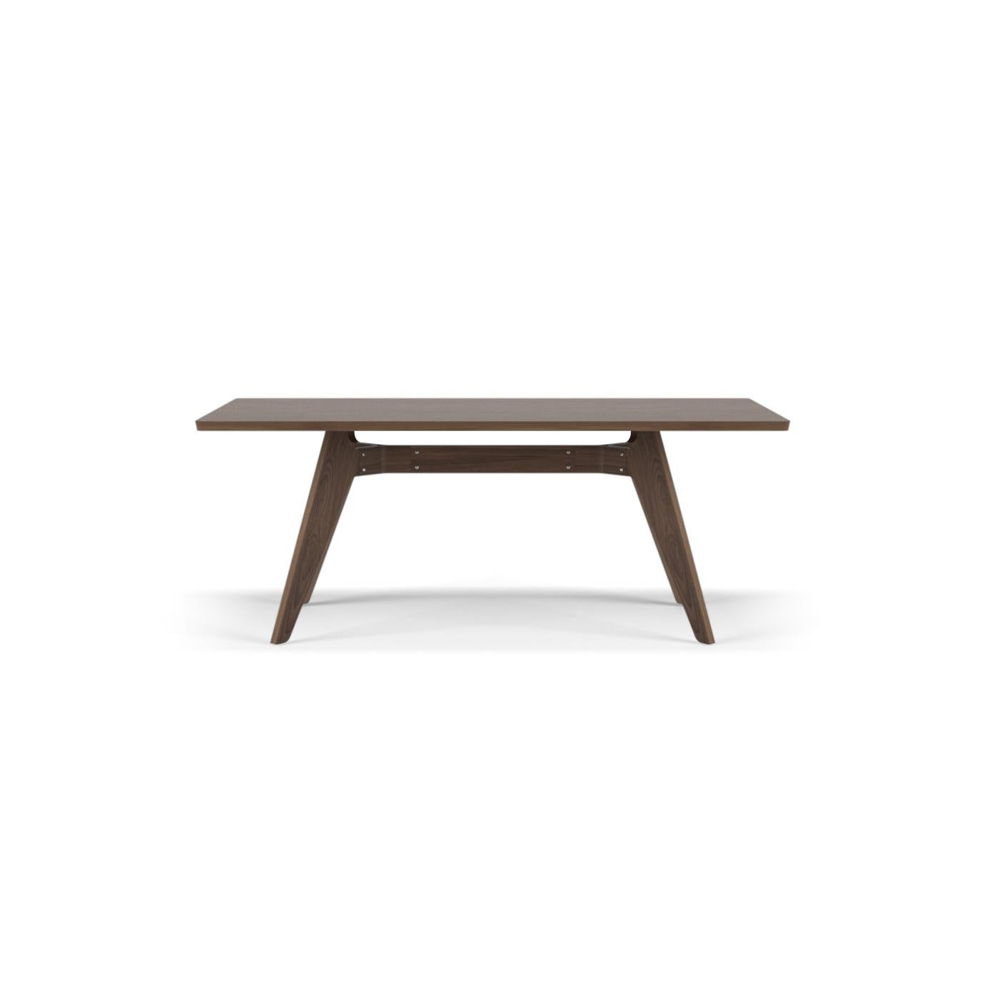 Modern Dining Table 'Lavitta' by Poiat, 180 cm, Dark Oak  For Sale 2