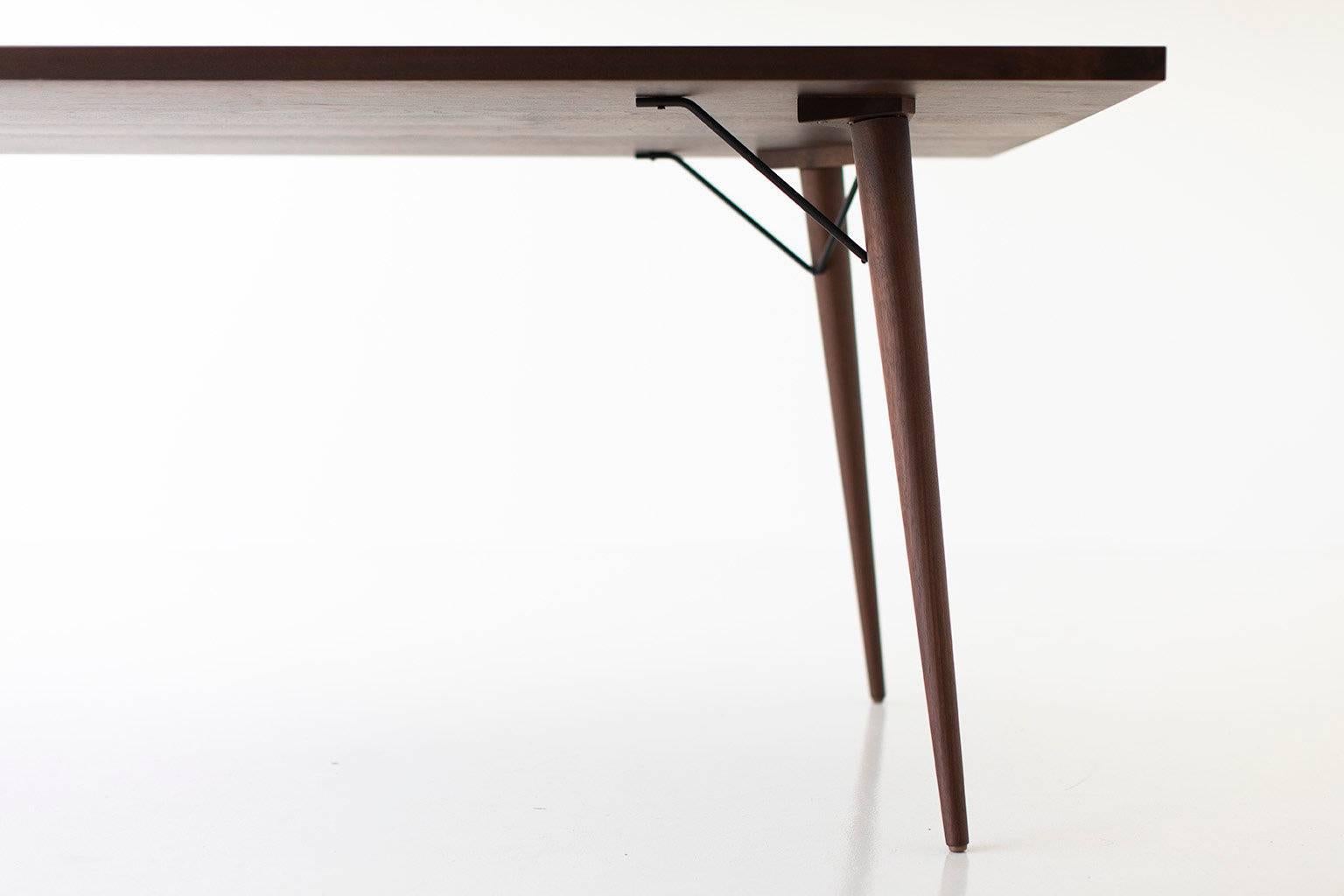 Modern walnut dining table - 0418 - 