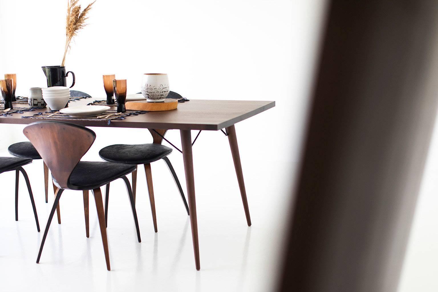 Walnut Modern Dining Table, 