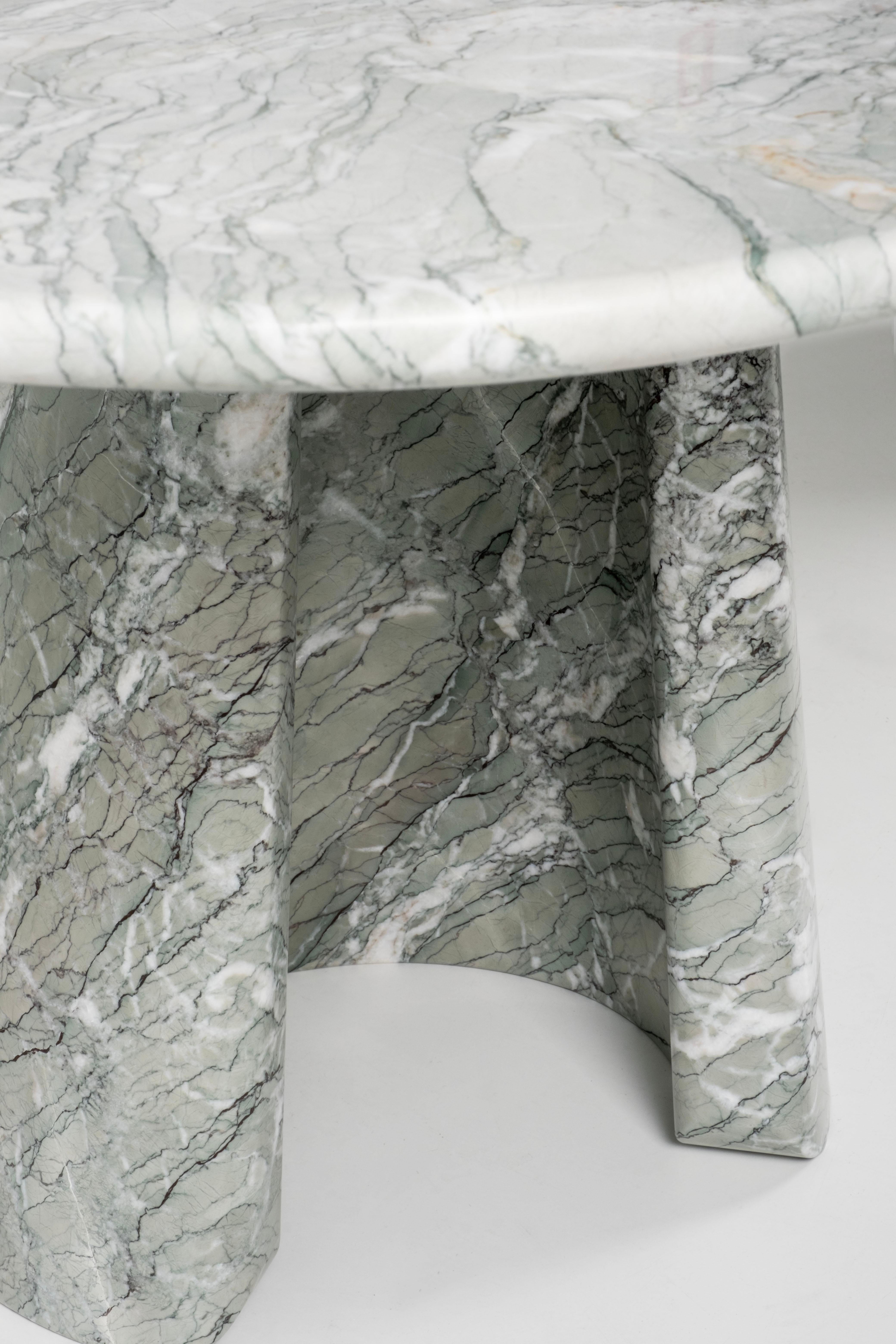 Mesa de comedor moderna de mármol, 10 plazas, hecha a mano en Portugal by Greenapple en venta 6