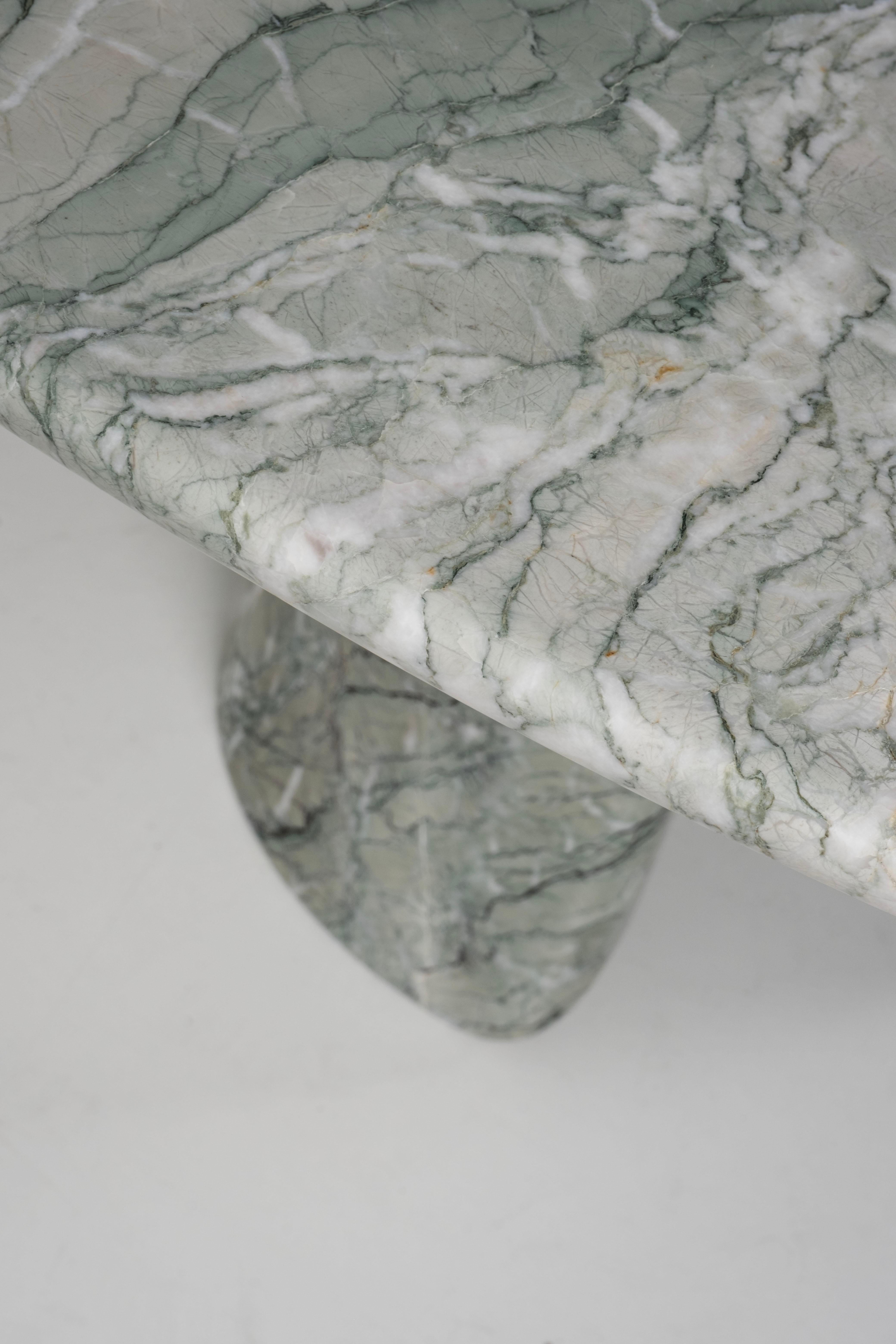 Mesa de comedor moderna de mármol, 10 plazas, hecha a mano en Portugal by Greenapple en venta 7