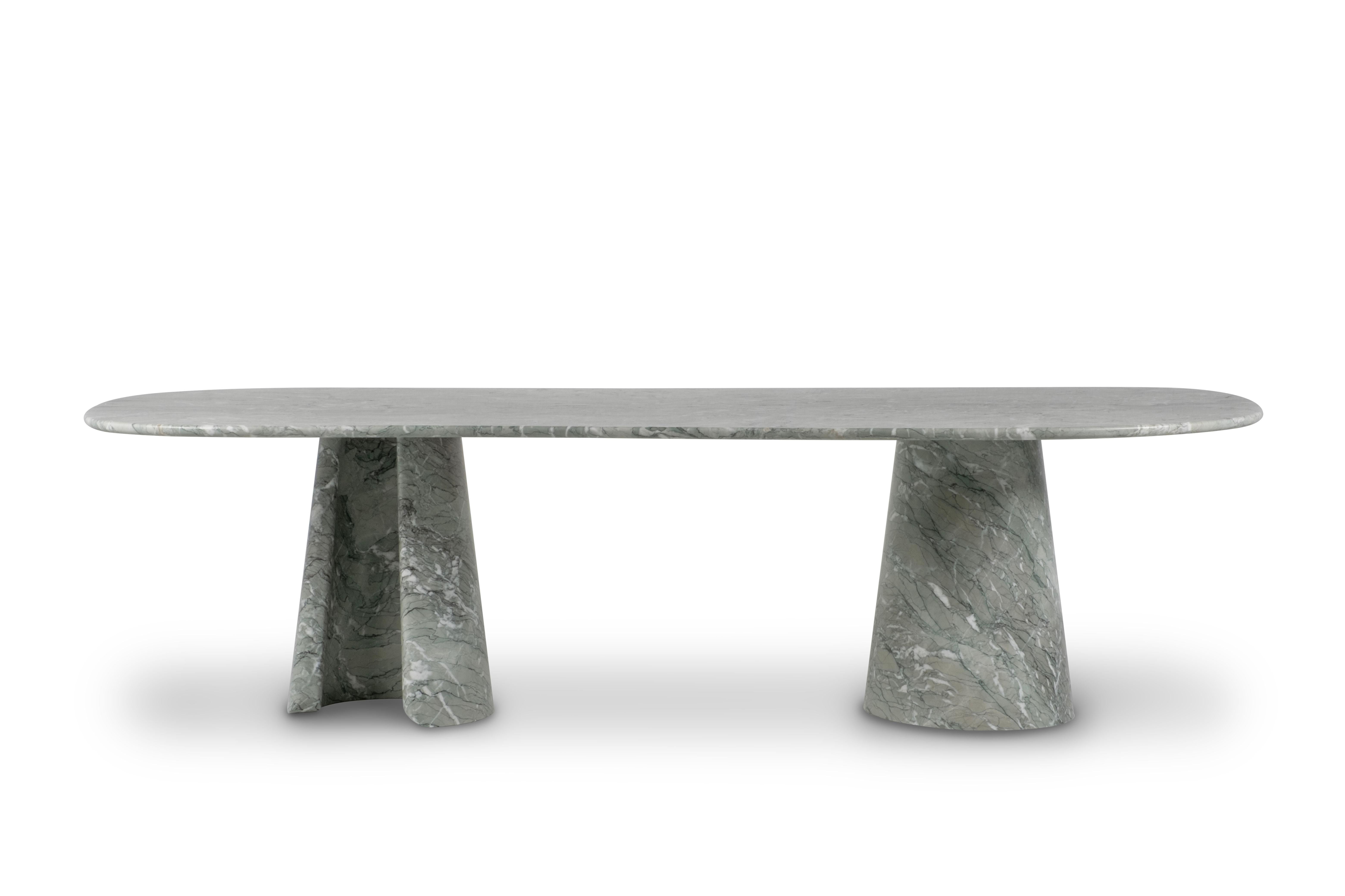 Mesa de comedor moderna de mármol, 10 plazas, hecha a mano en Portugal by Greenapple Portugués en venta