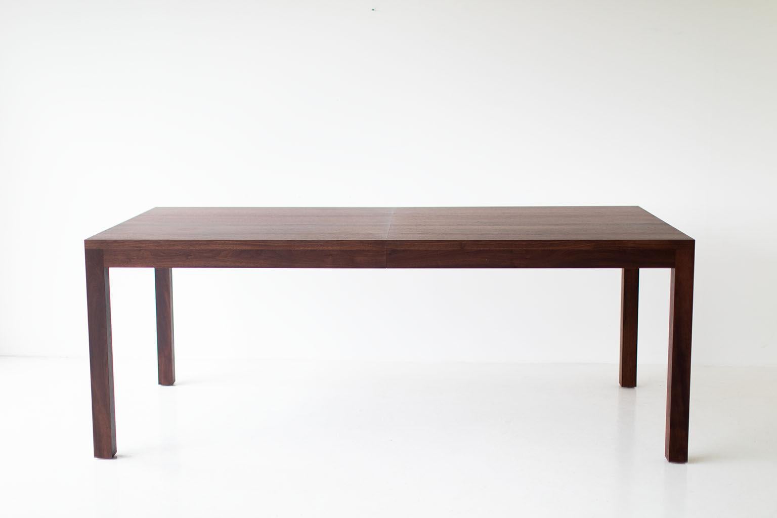 American Modern Dining Table with Extension For Sale