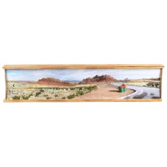 Used Modern Diorama "Area Above San Rafael Reef, Utah" Lloyd Brown, 1999, Painting