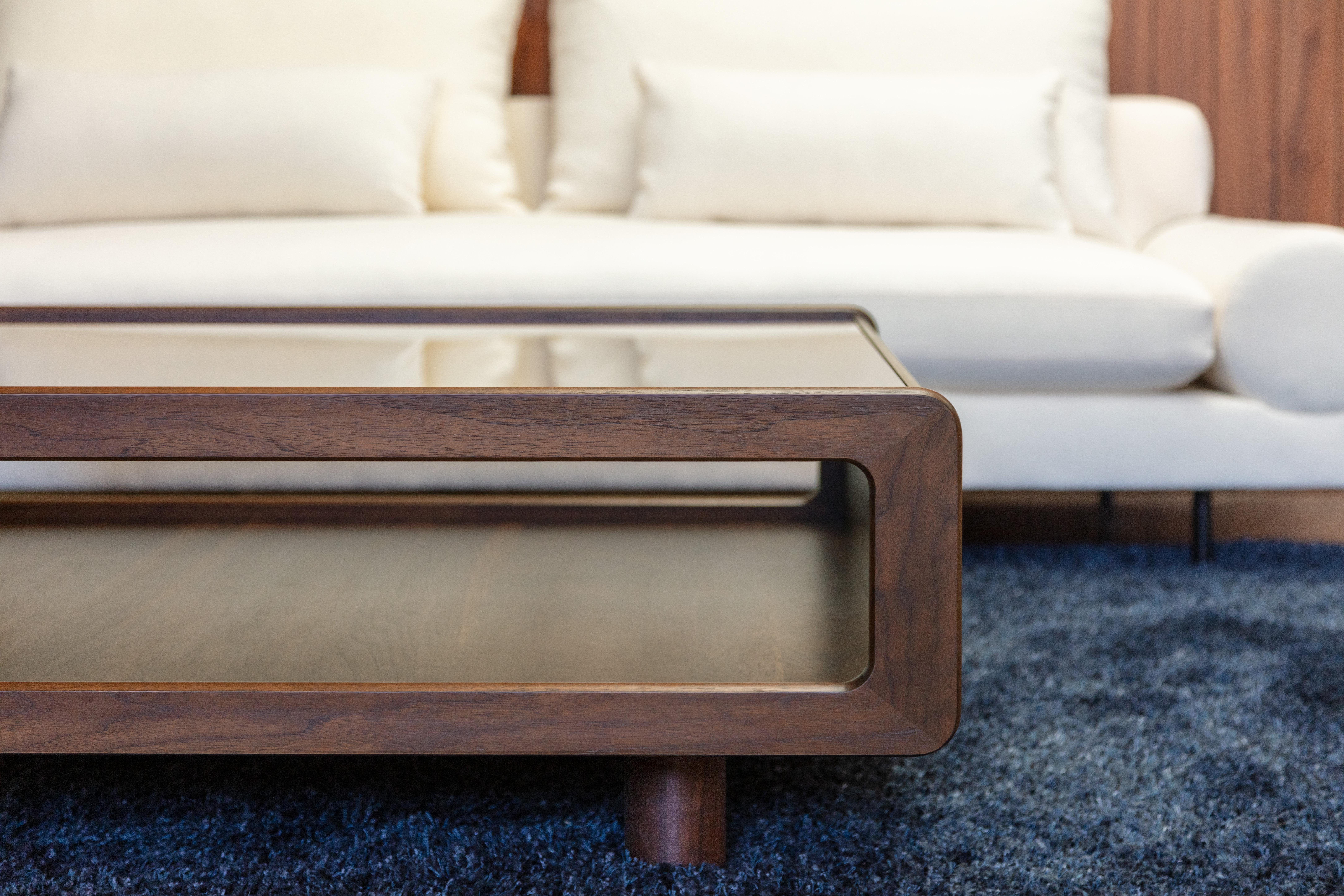 Ash Modern Display Top Coffee Table For Sale