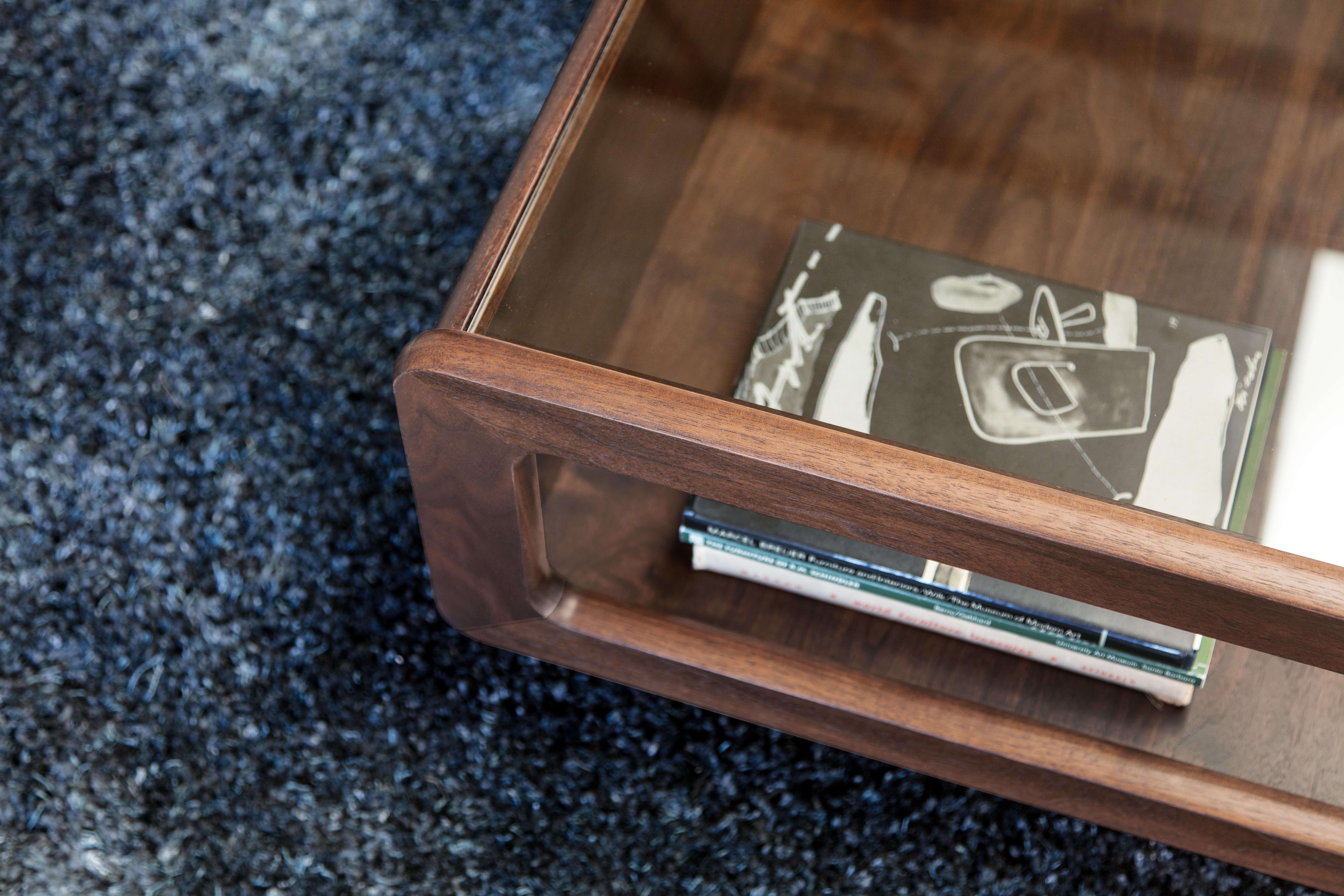 Modern Display Top Coffee Table (Asche) im Angebot