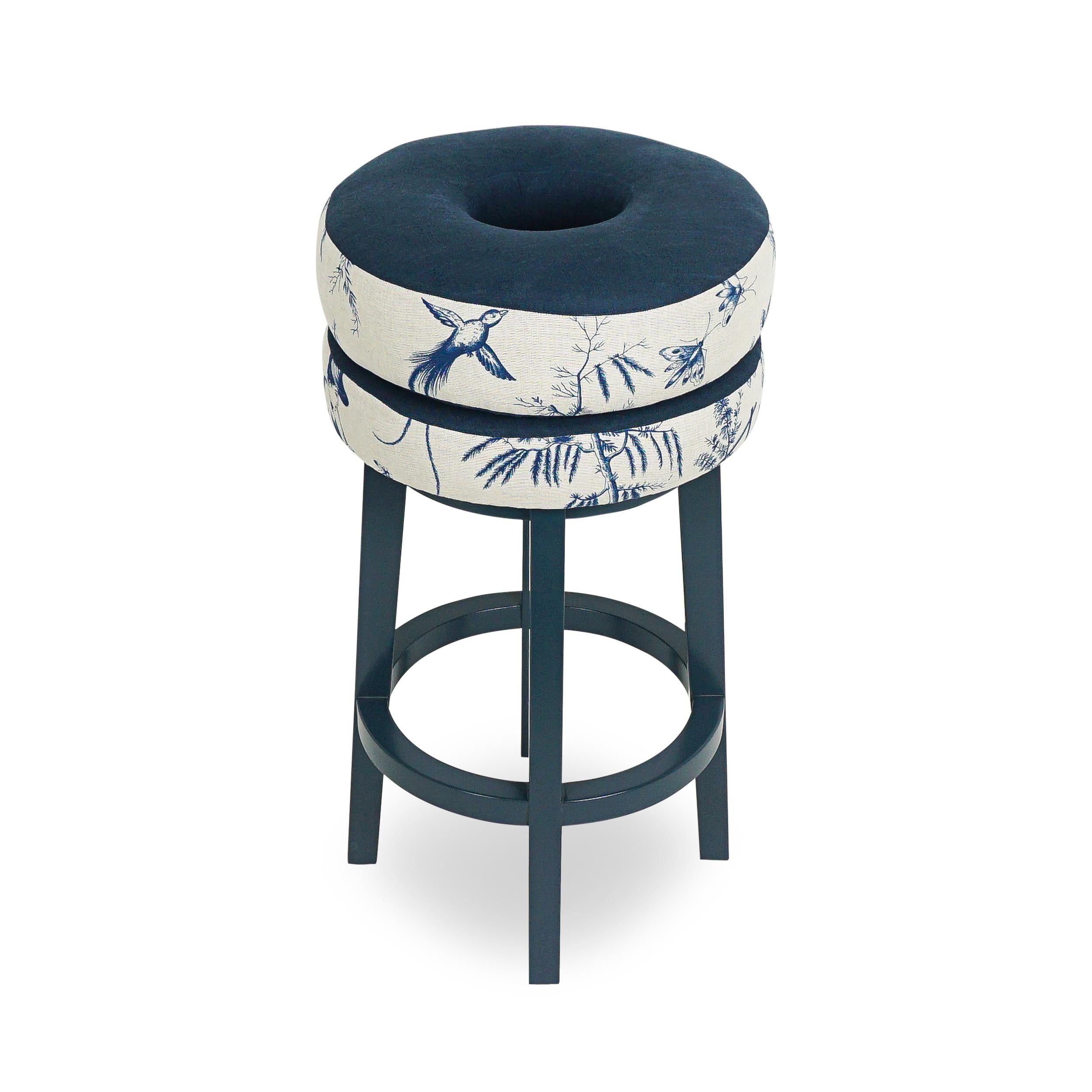 Taburete de bar moderno en forma de donut con azulejo Shengyou de inspiración japonesa Moderno en venta