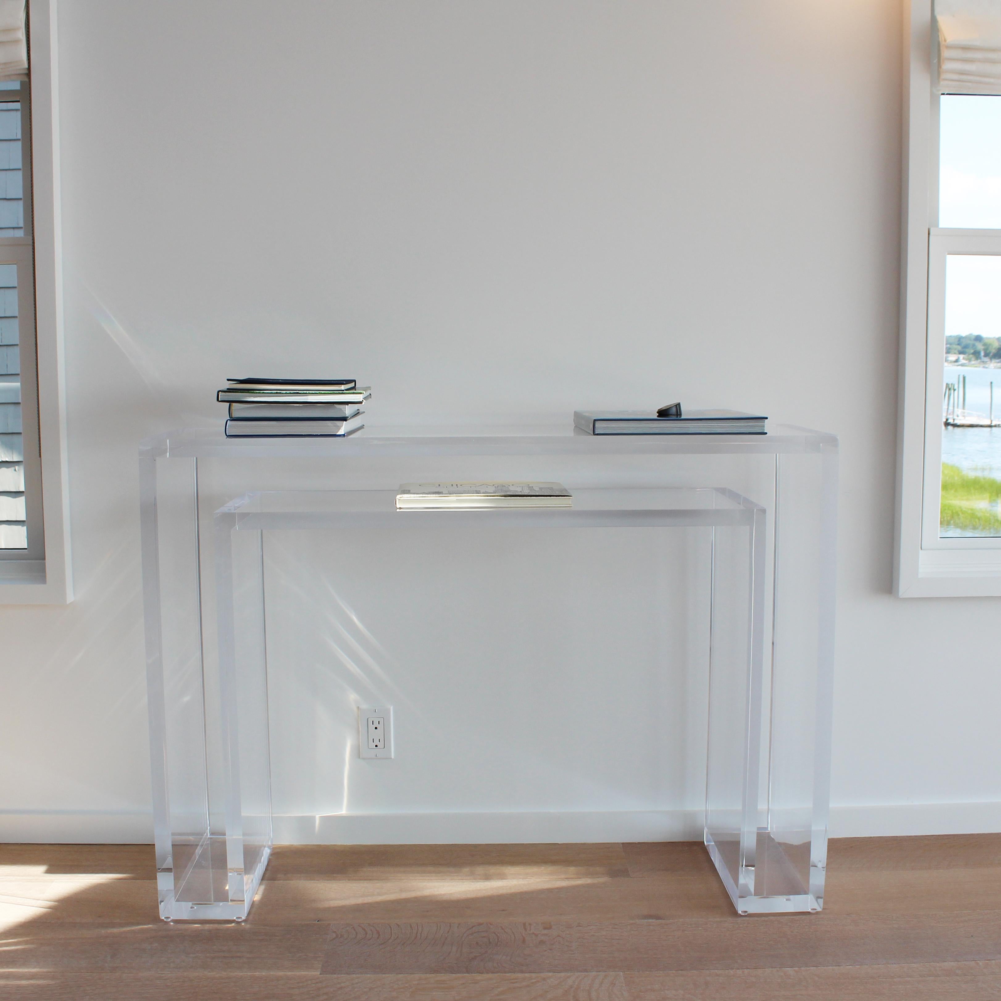 double console table