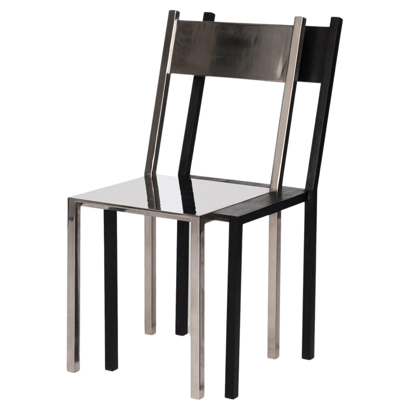 Modern "Double Vision Chair" by Studio S II Metal Wood For Sale