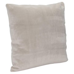 Modern Dove Gray Velvet Decorative Pillow by MOGUL