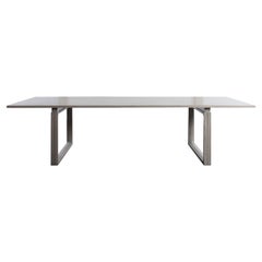 dove grey dining table Modern Dove Grey Walnut Dining Table
