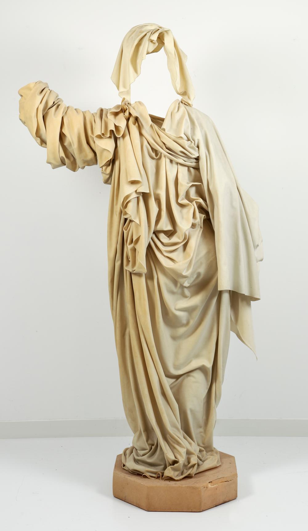 Neoclassical Modern Draped Figurative Sculpture by Muriel Castanis