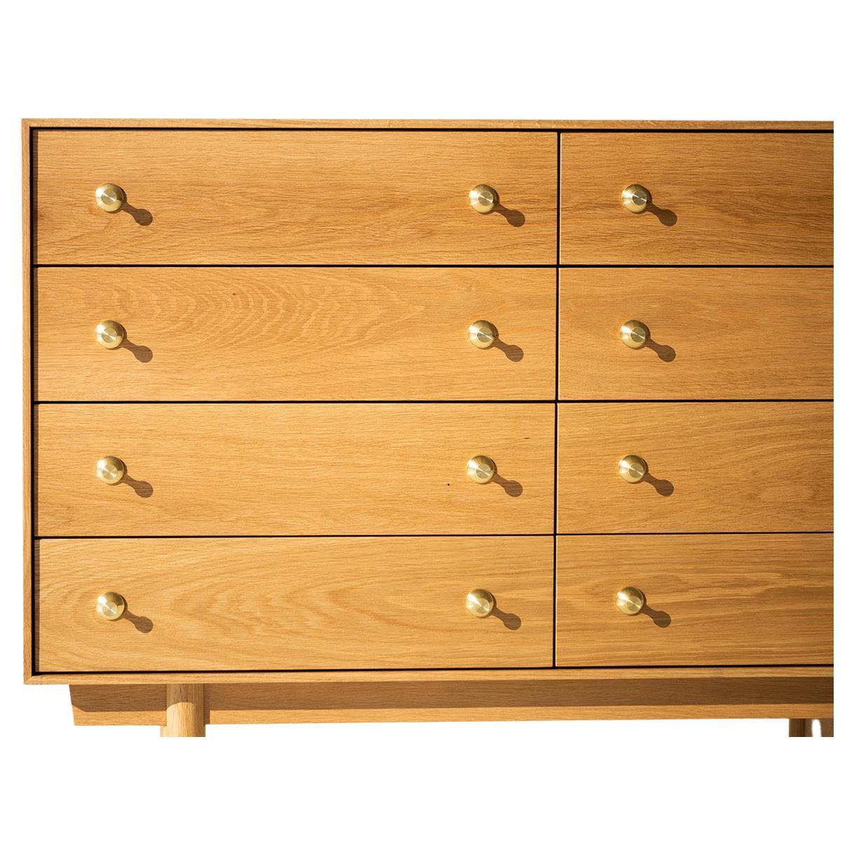 Modern Dresser in Oak by Lawrence Peabody, 6 Drawer For Sale