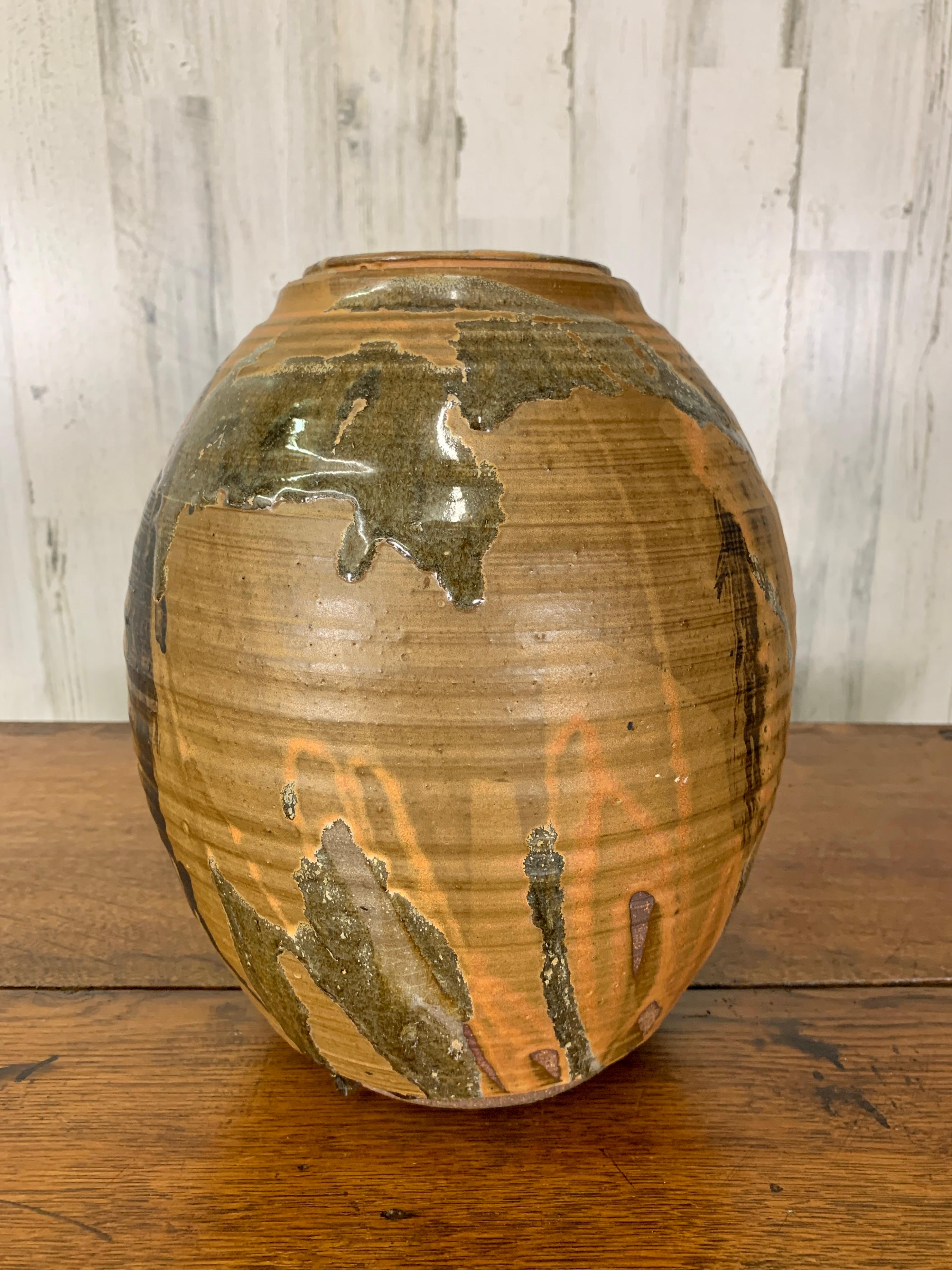 Moderne moderne Tropfglasur-Vase im Angebot 6
