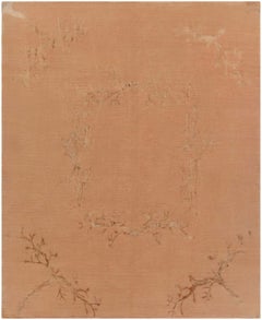Modern Dusty Blue Rug "Burgeon" Designed By Paolo Moschino by Doris Leslie Blau