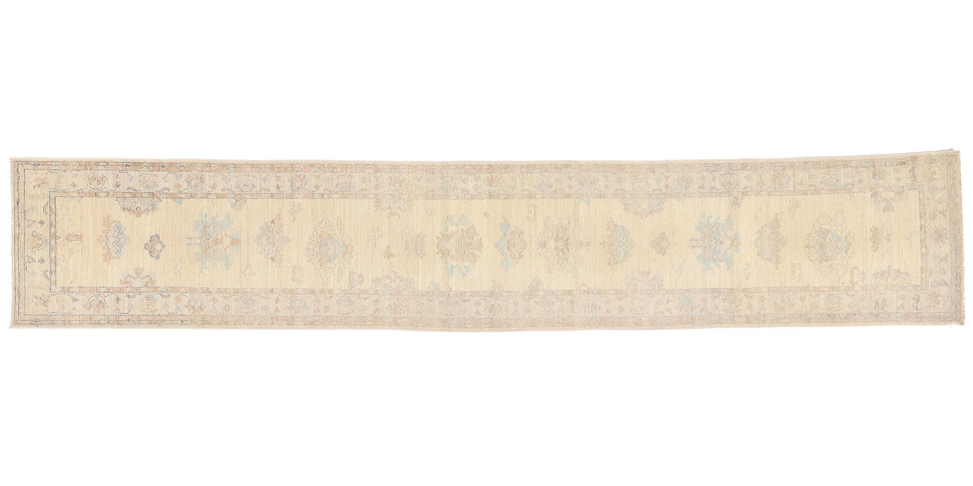 New Contemporary Oushak Carpet with Modern Style For Sale 3