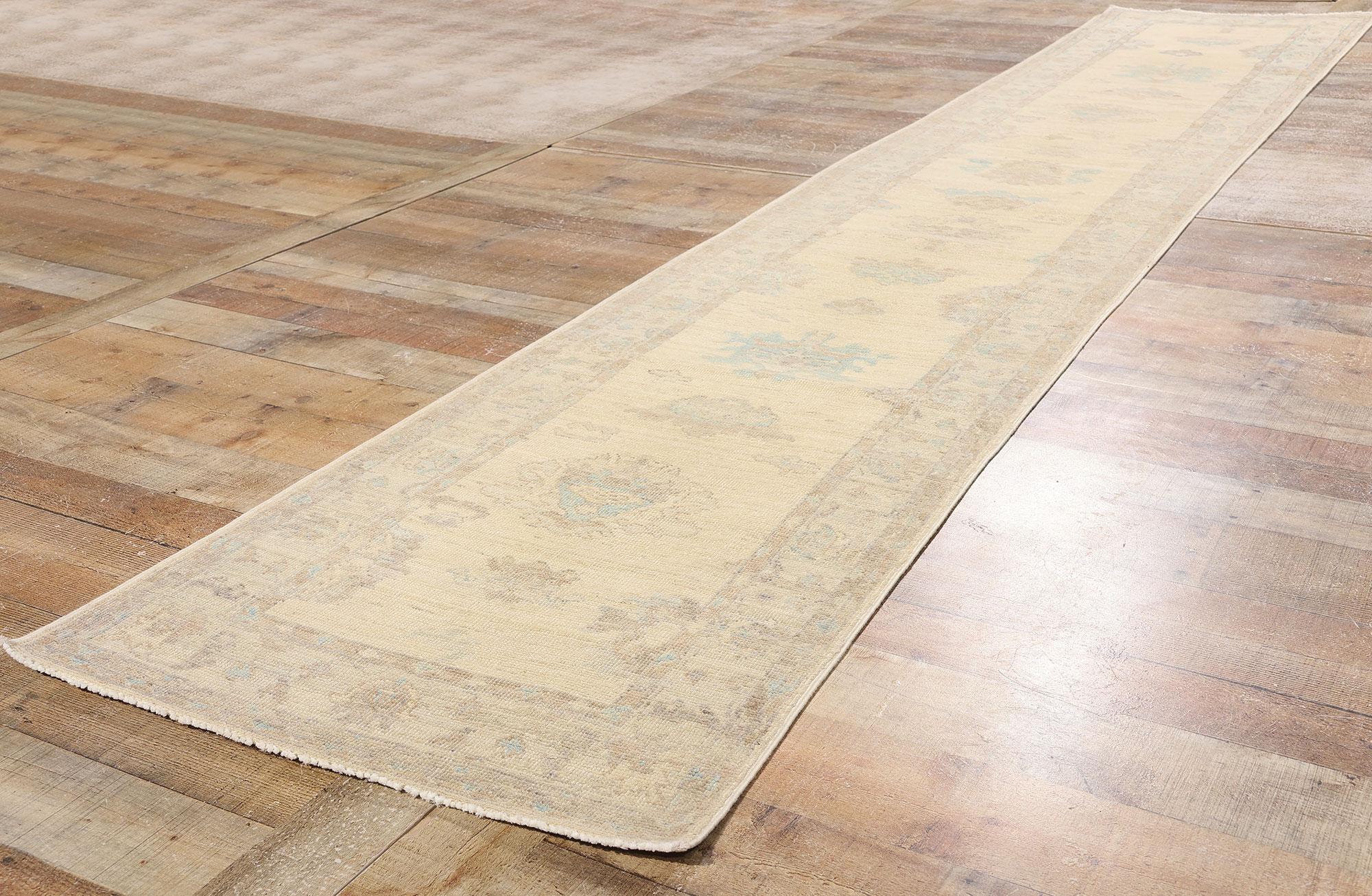 Wool New Contemporary Oushak Carpet with Modern Style For Sale